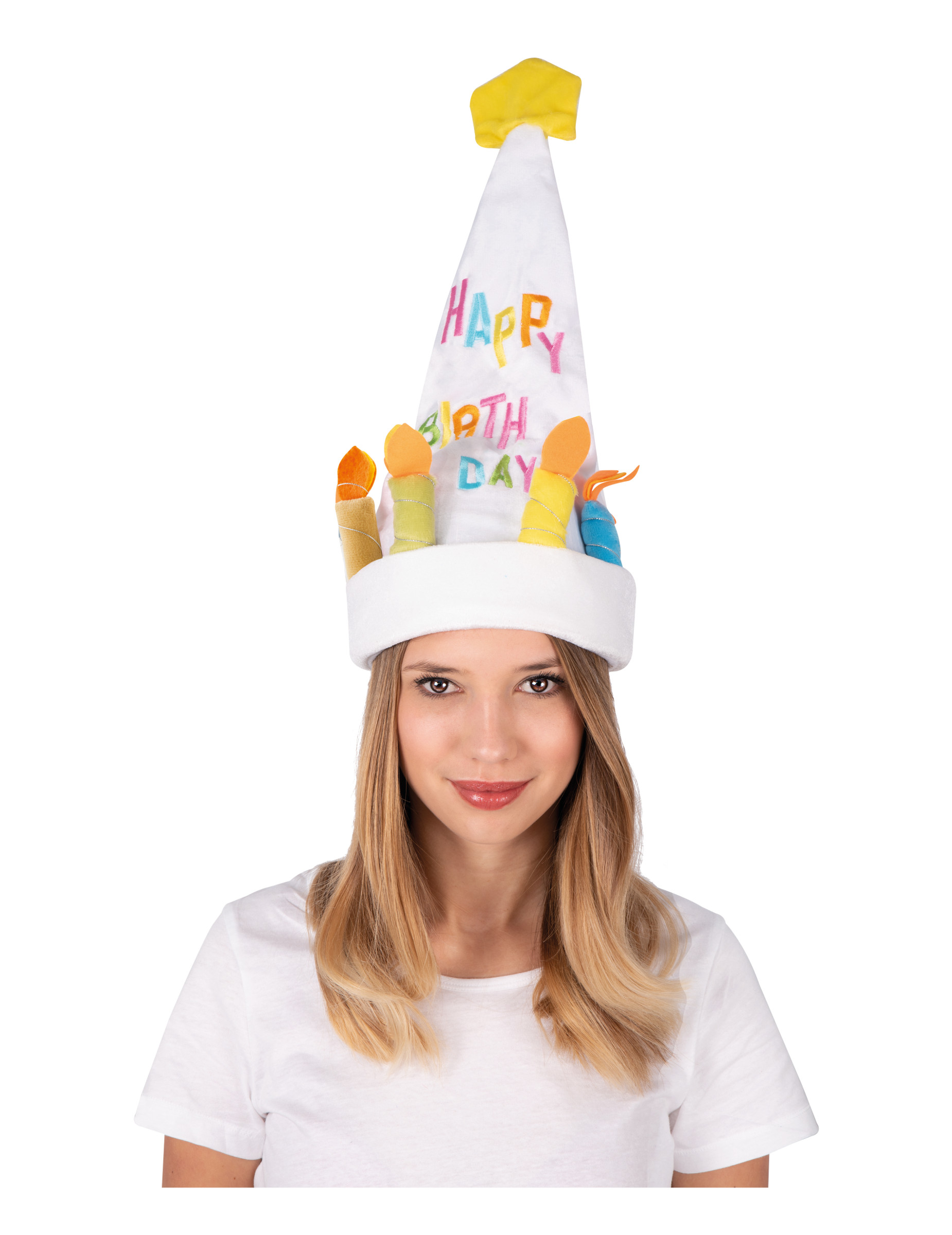 Chapeau musical et dansant gâteau d'anniversaire adulte