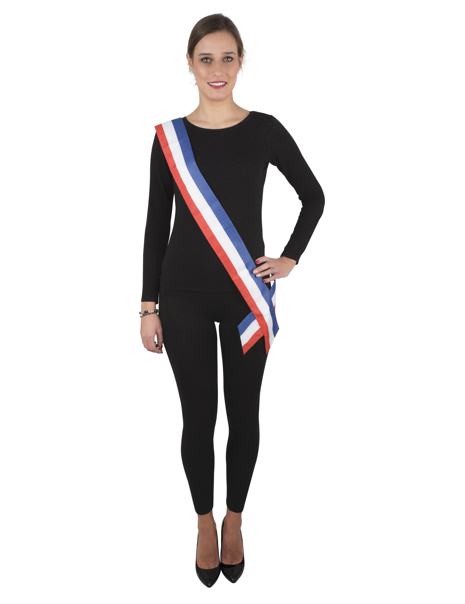 Écharpe maire bleu blanc rouge adulte