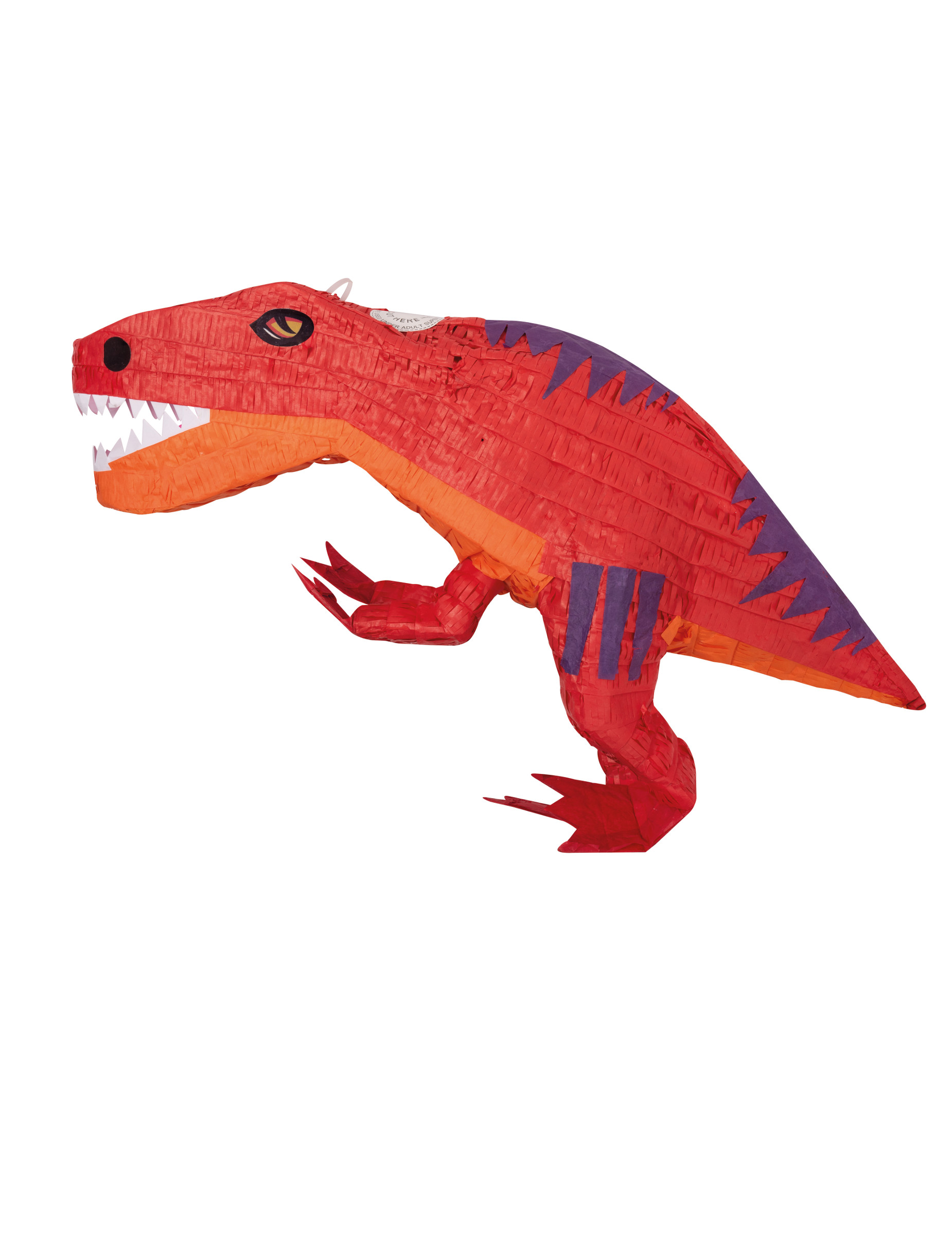 Piñata dinosaure orange 53 x 30 x 12 cm