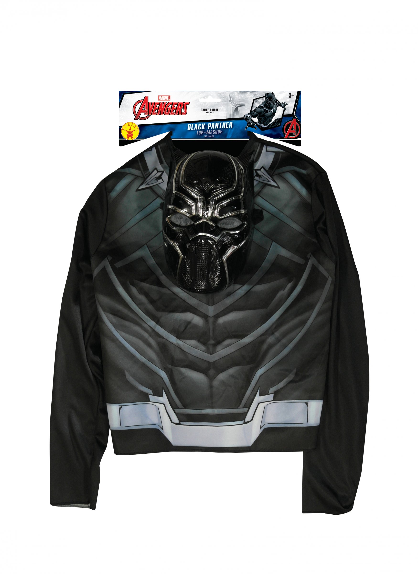Top avec masque Black Panther garçon