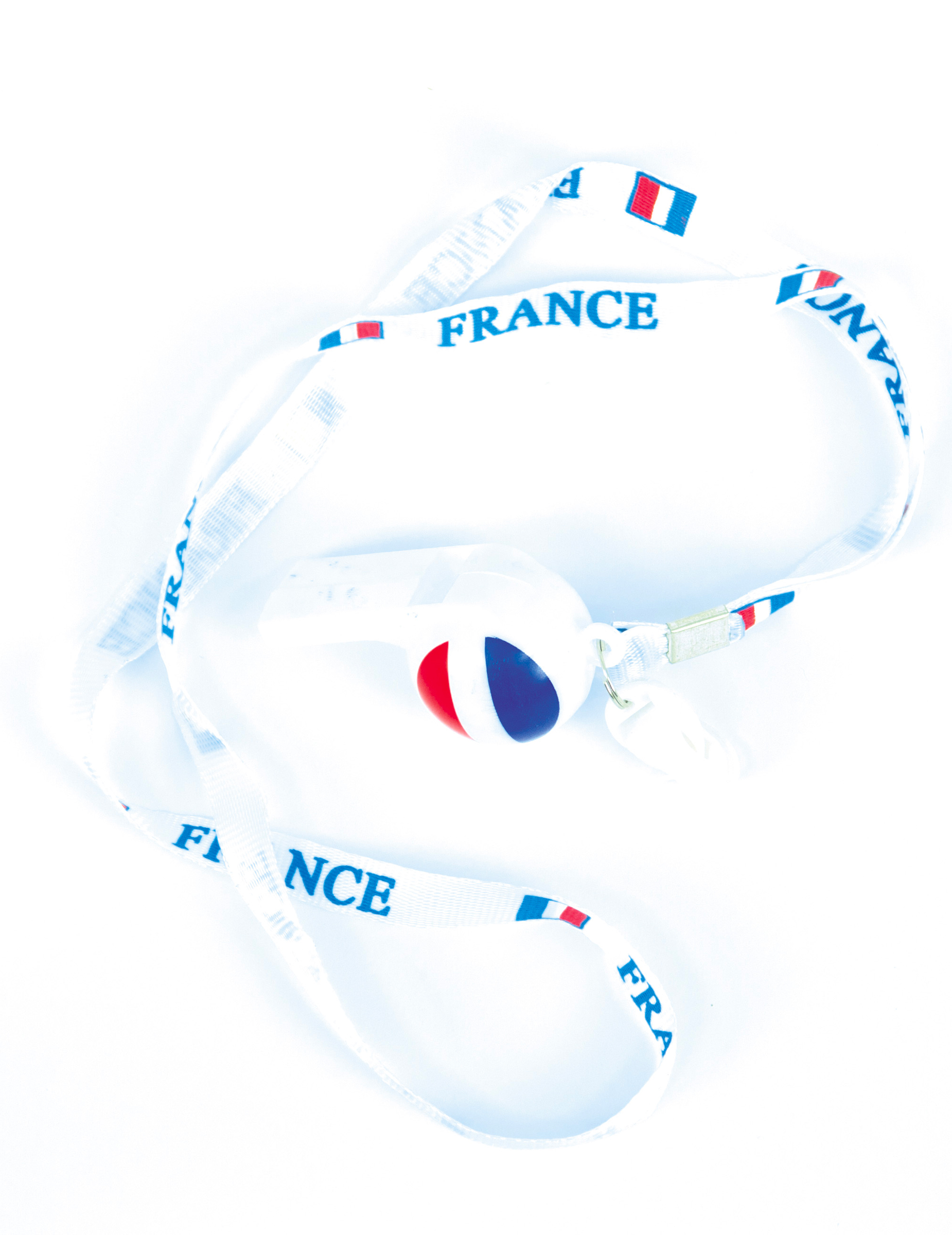 Sifflet et tour de cou supporter France