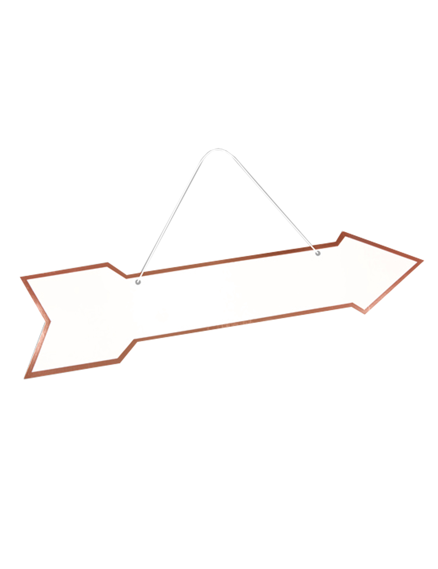 Flèche directionnelle rose gold 41 x 10 cm