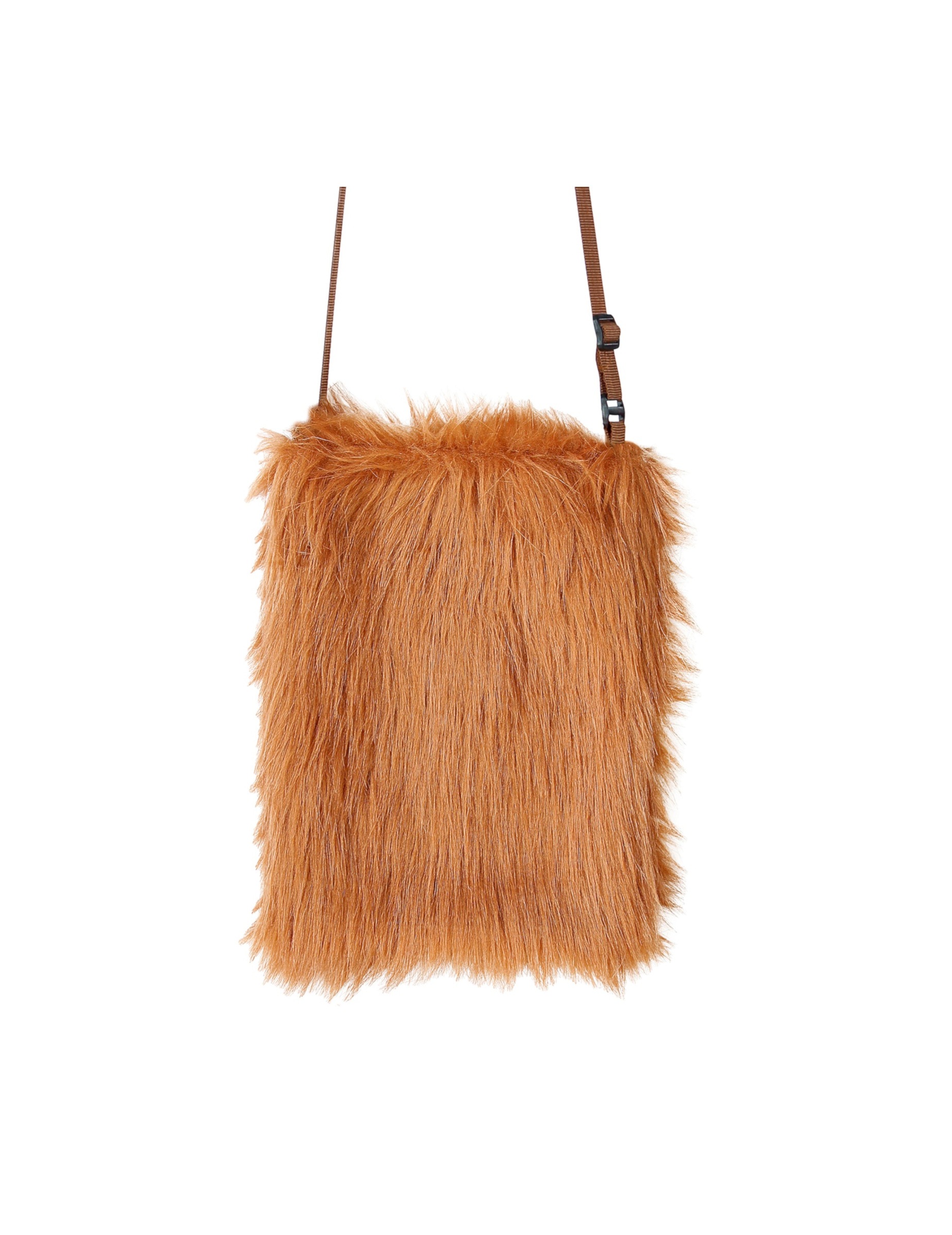 Sac en peluche marron