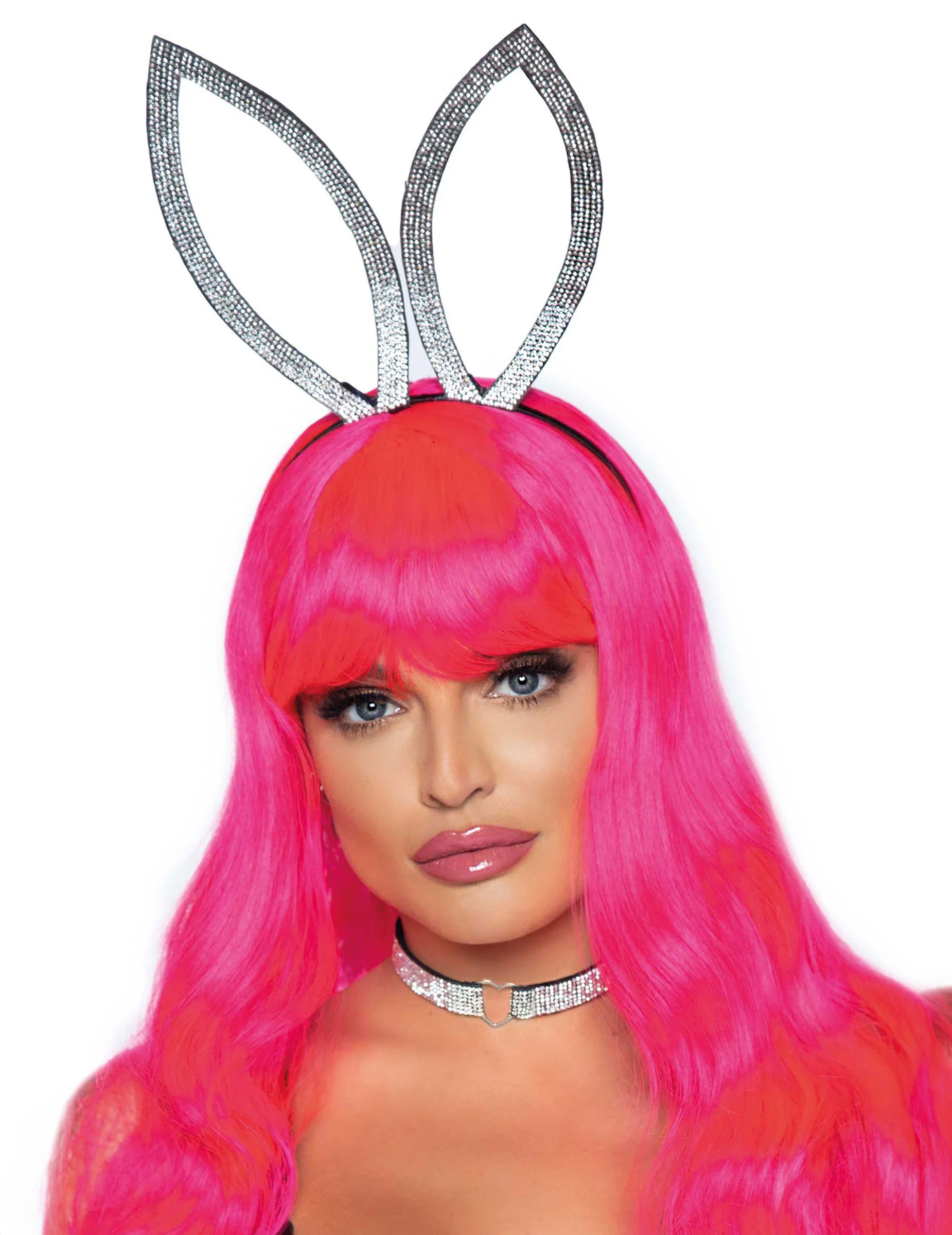 Kit accessoires lapin argentées adulte
