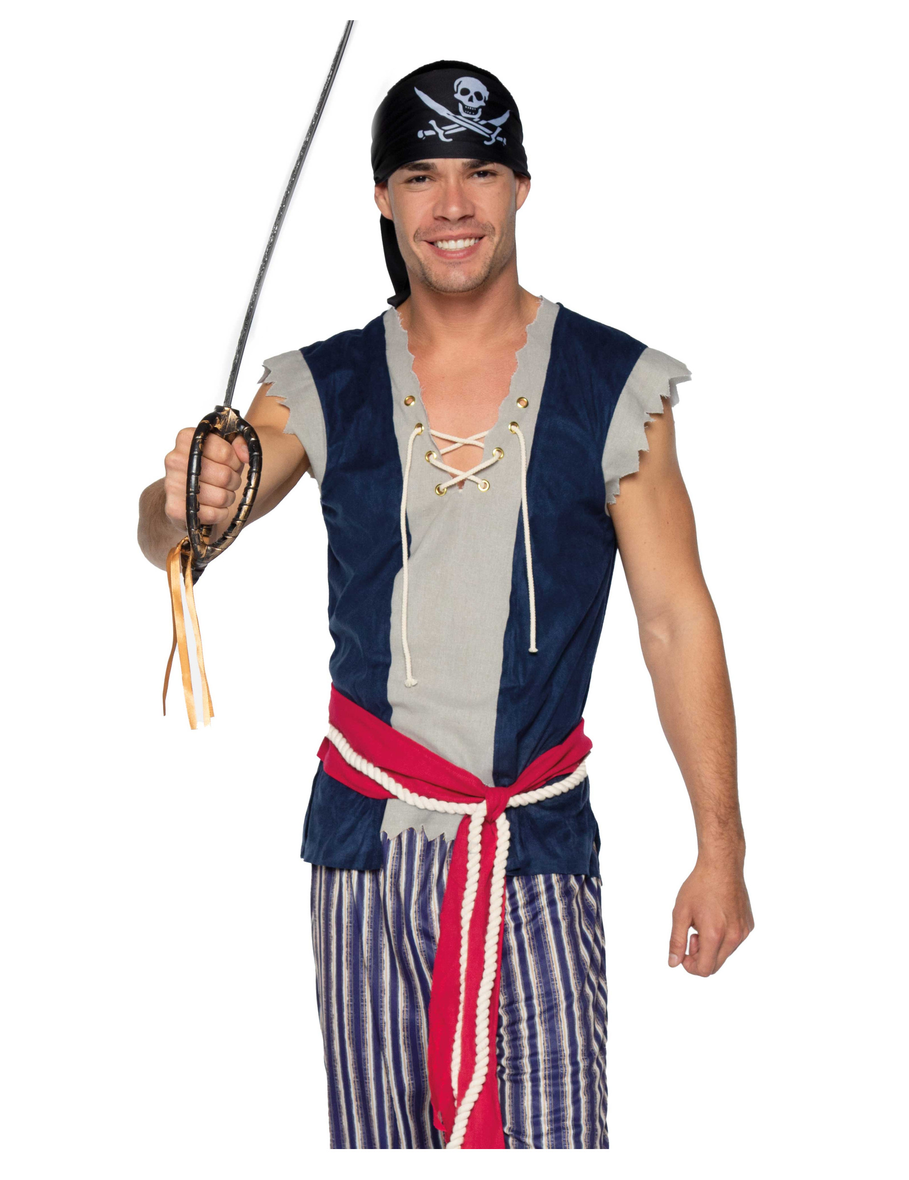 Déguisement pirate des 7 mers homme