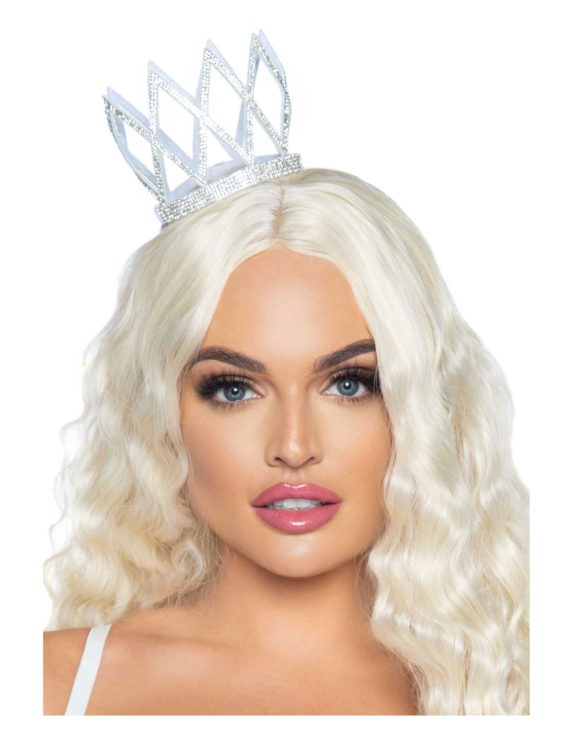 Mini couronne argentée femme