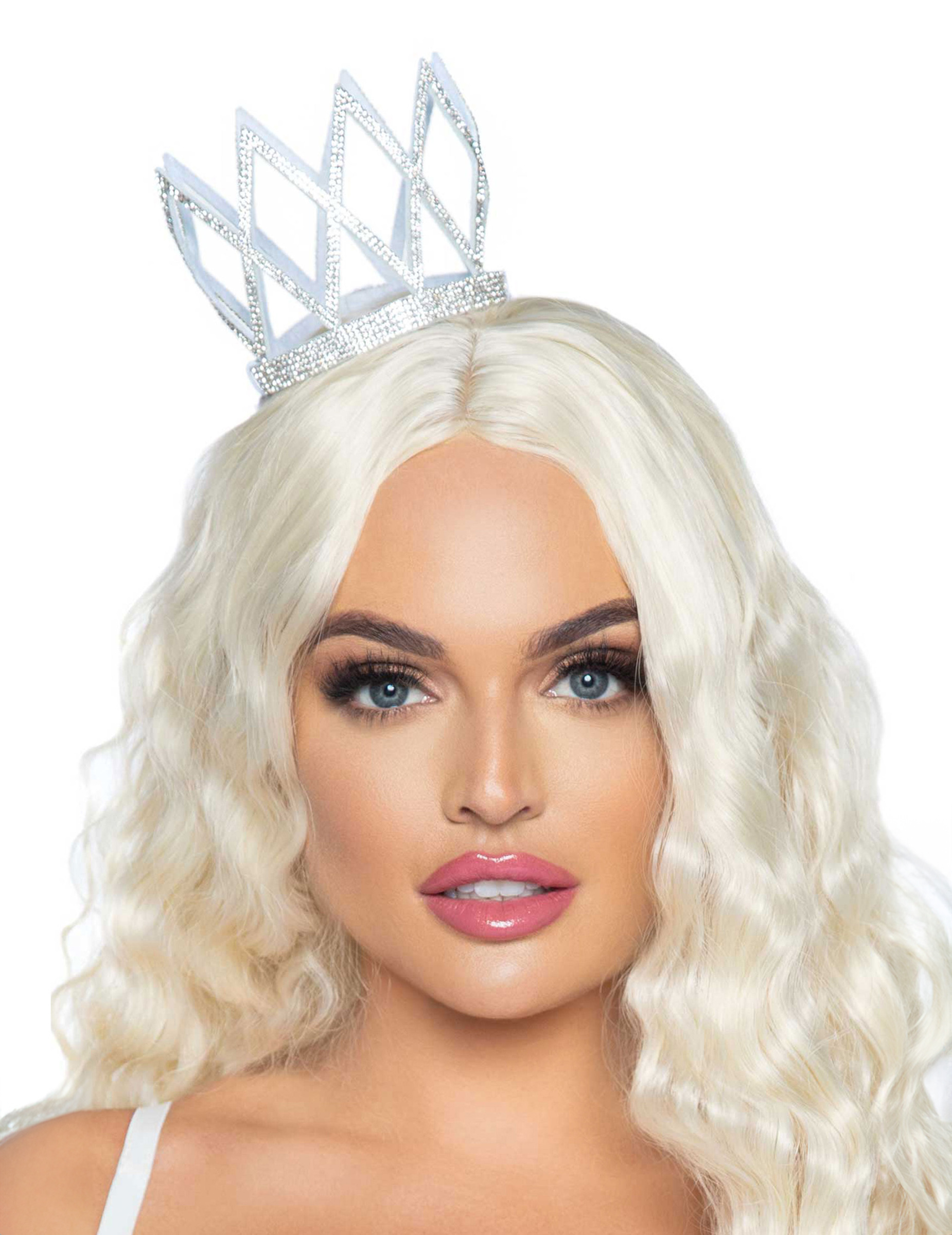 Mini couronne argentée femme