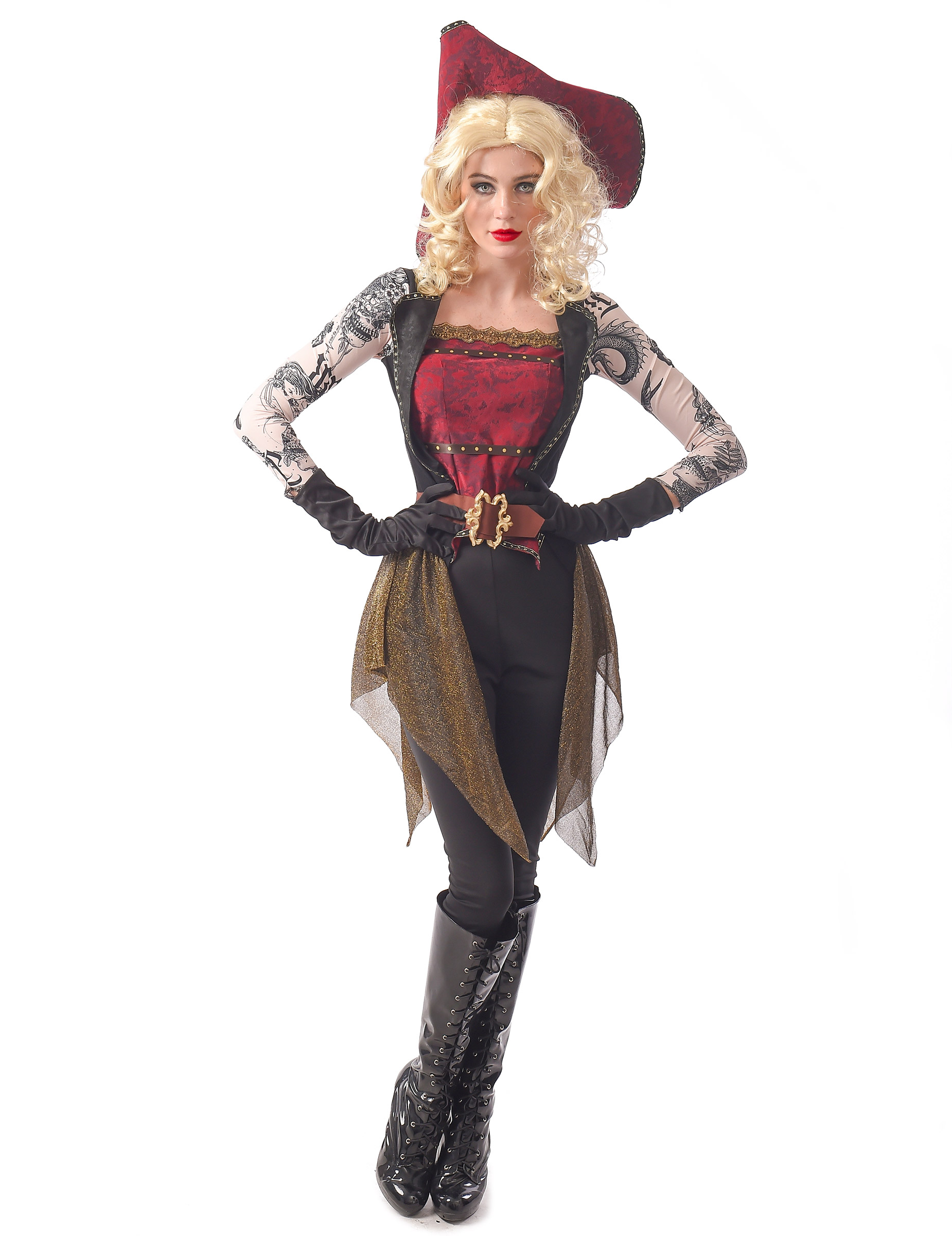 Déguisement pirate tatouée femme
