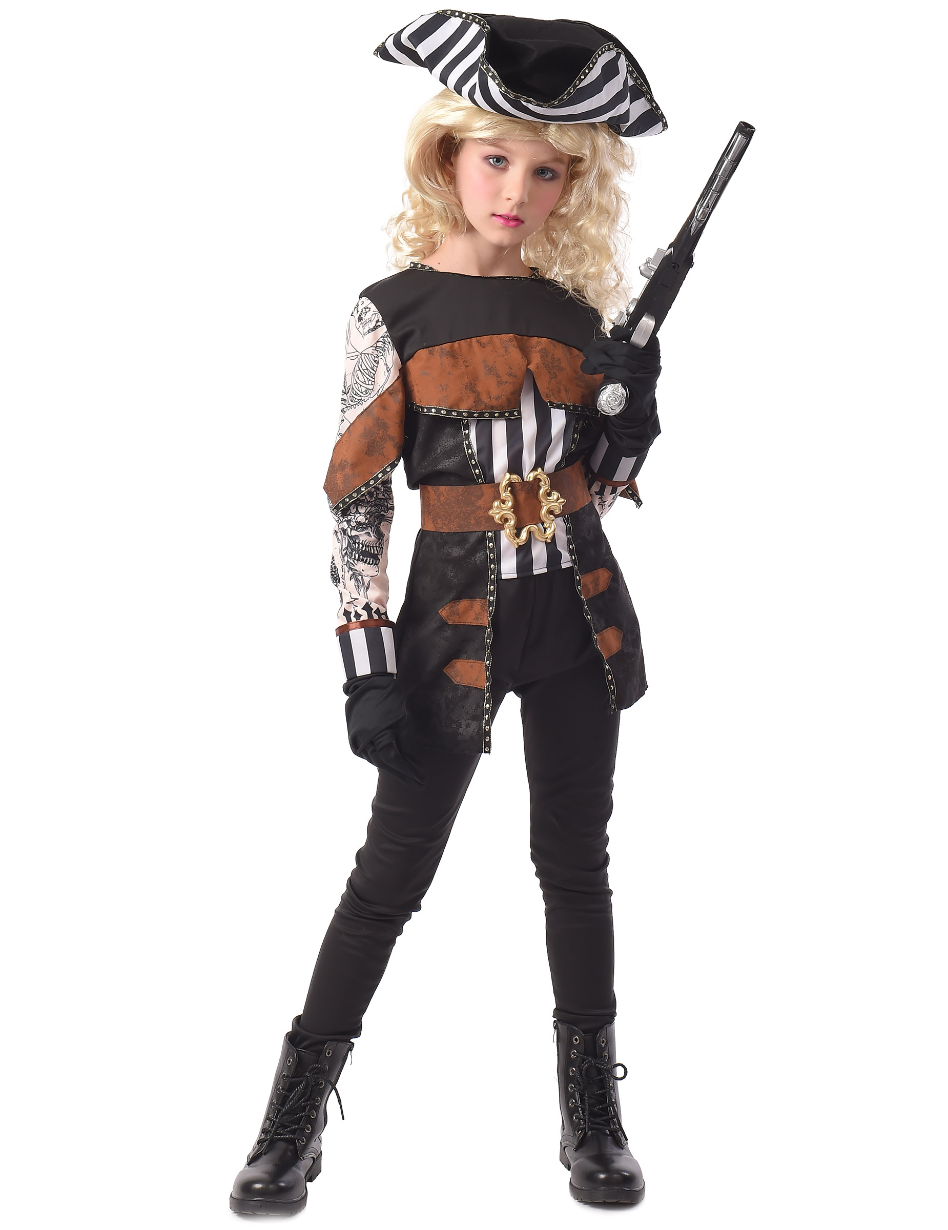 Déguisement pirate tatouée fille