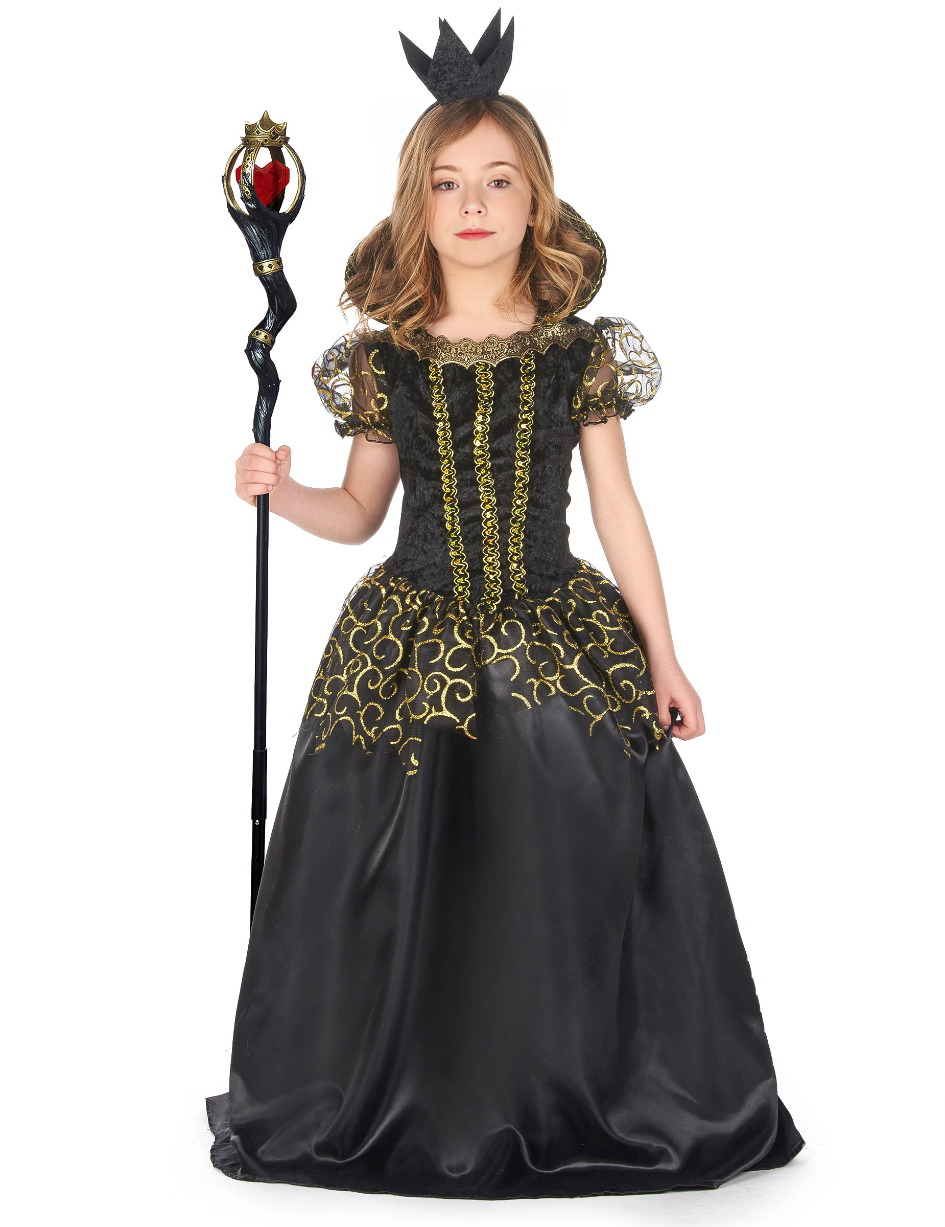 Déguisement méchante reine noire fille
