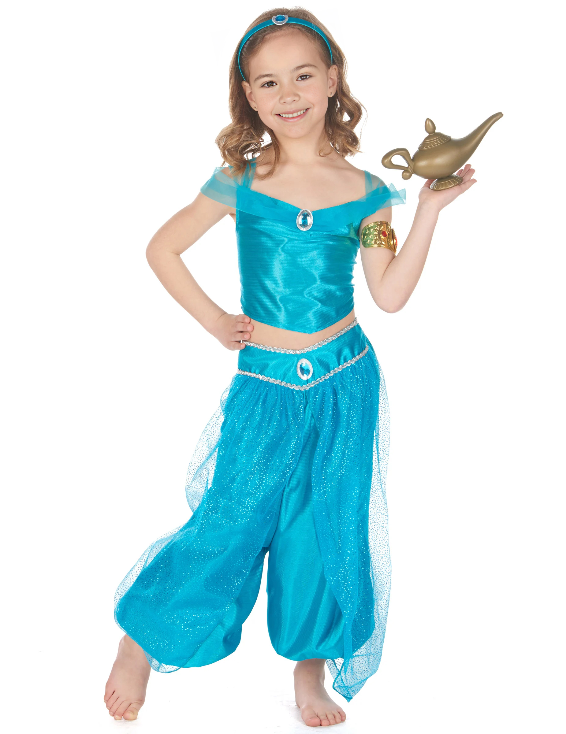 Déguisement princesse orientale bleue fille