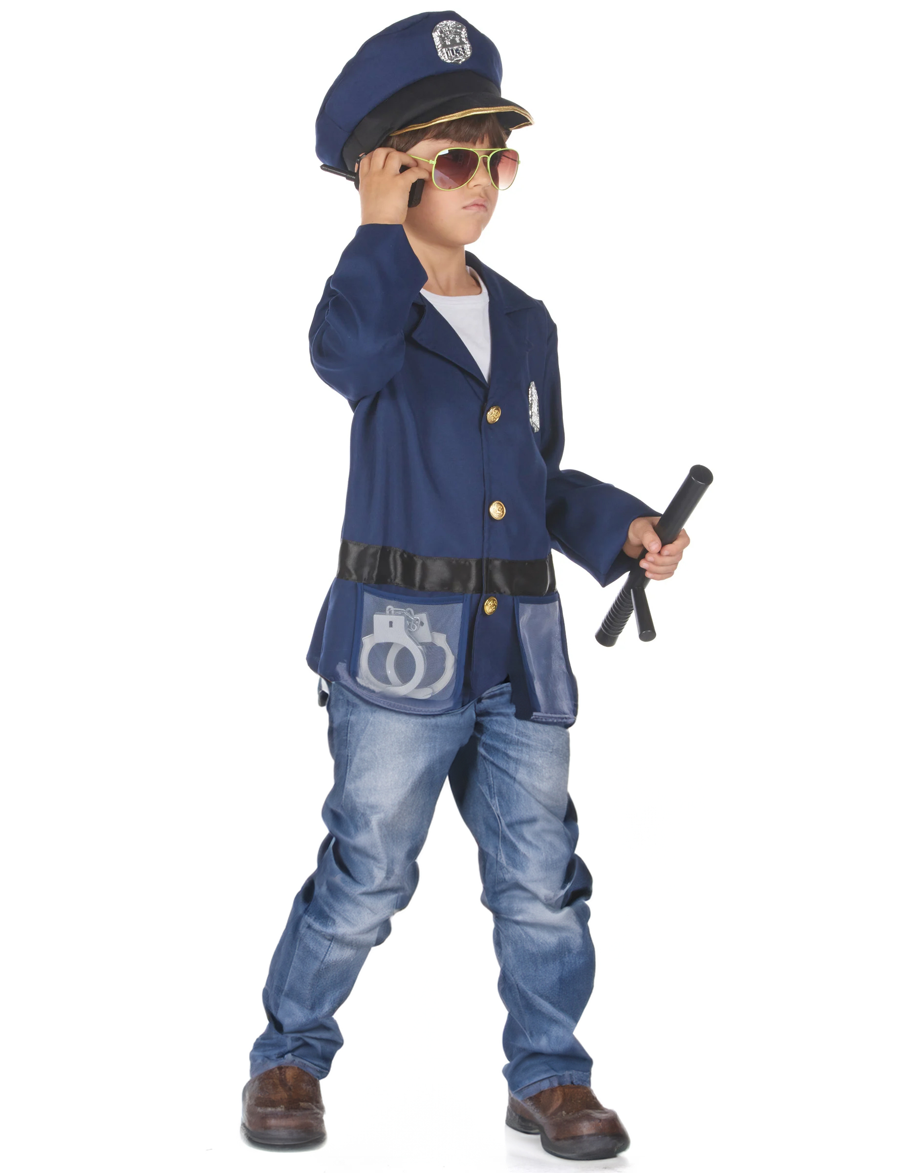 Déguisement avec accessoires policier enfant