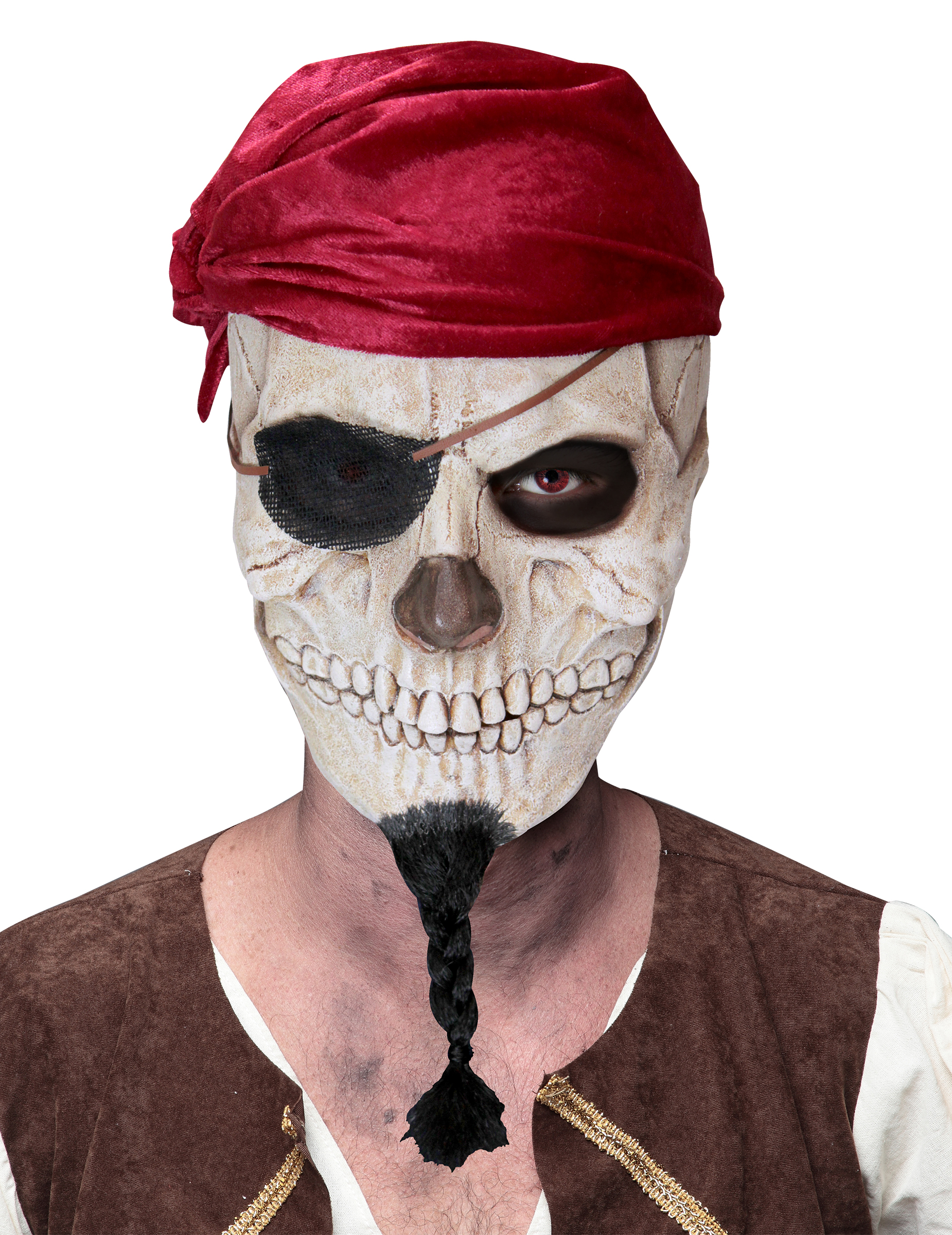 Masque crâne de pirate adulte