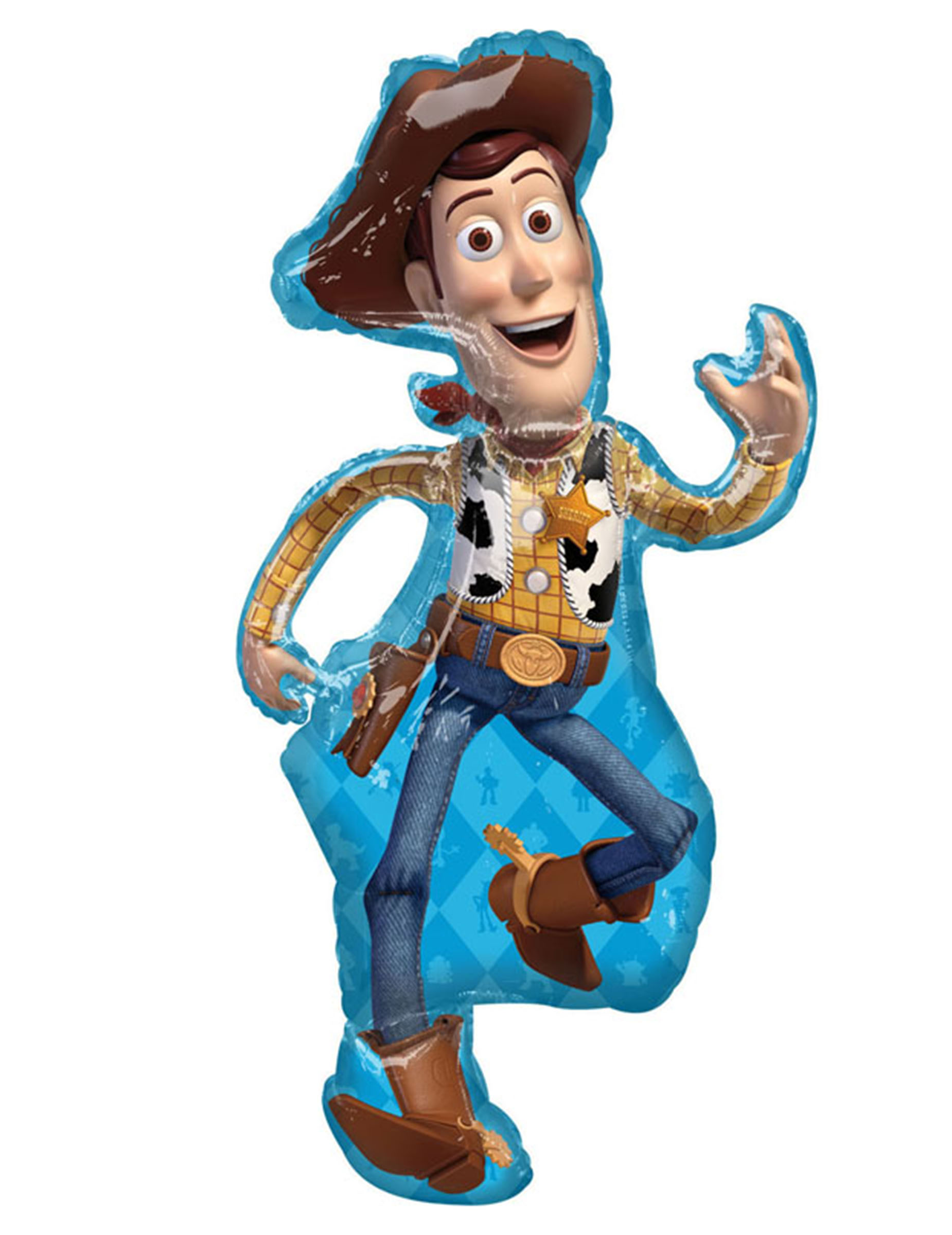 Ballon en aluminium géant Woody Toy Story 110 x 55 cm