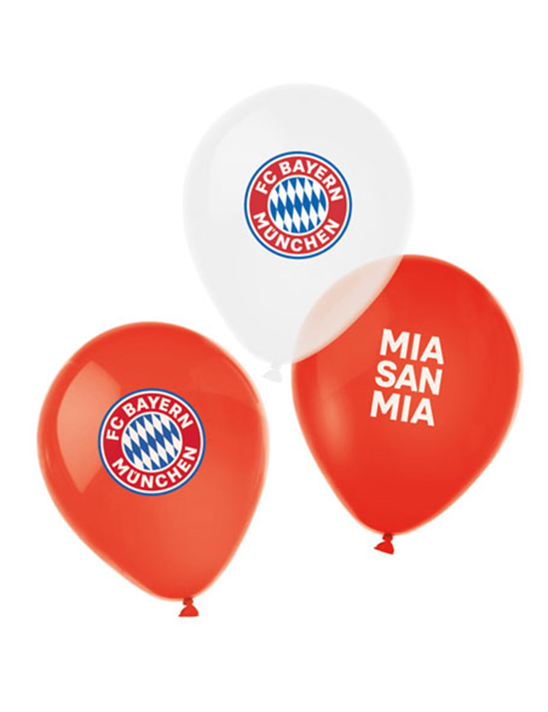 6 Ballons en latex FC Bayern Munich 27 cm