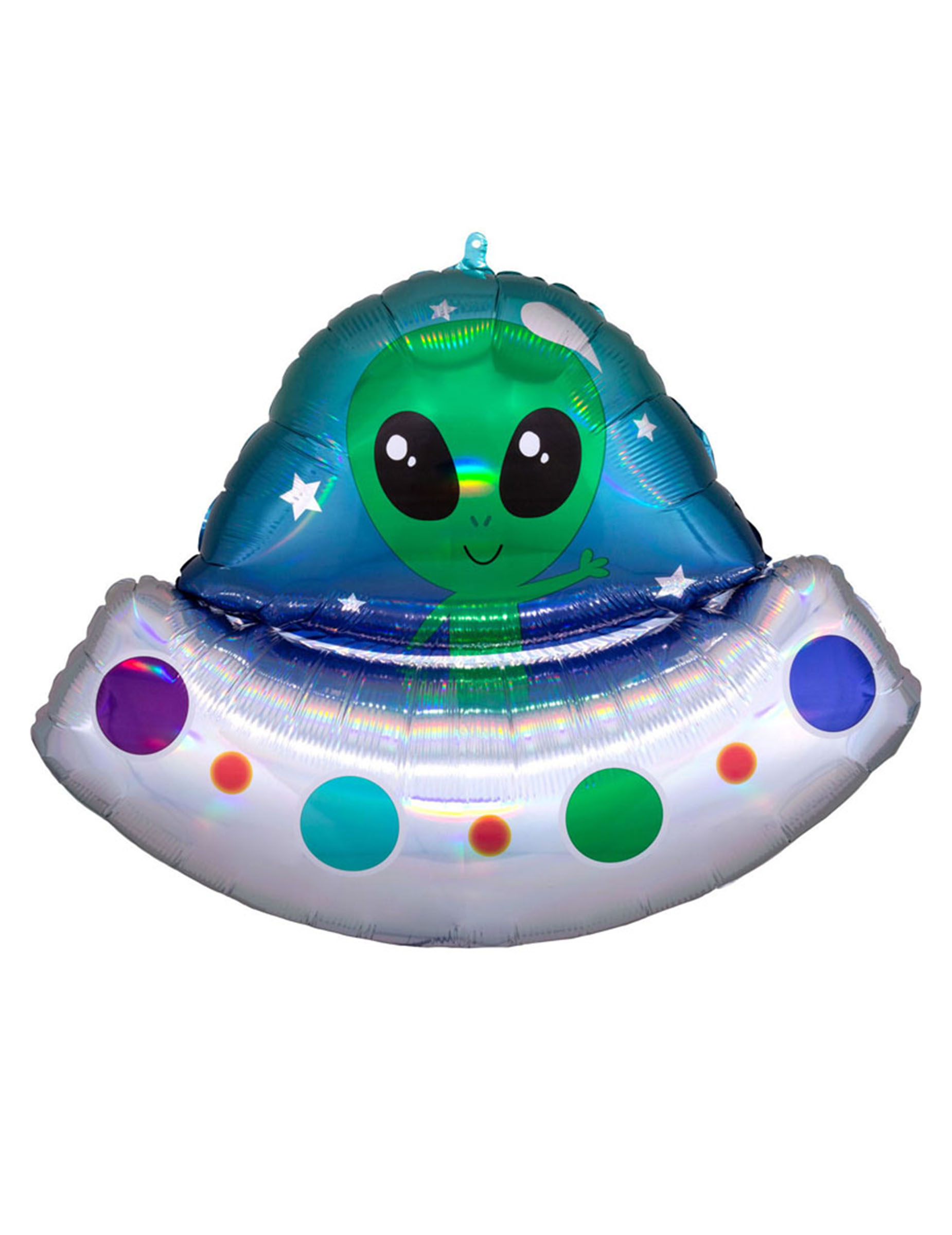 Ballon aluminium géant alien 71 x 53 cm