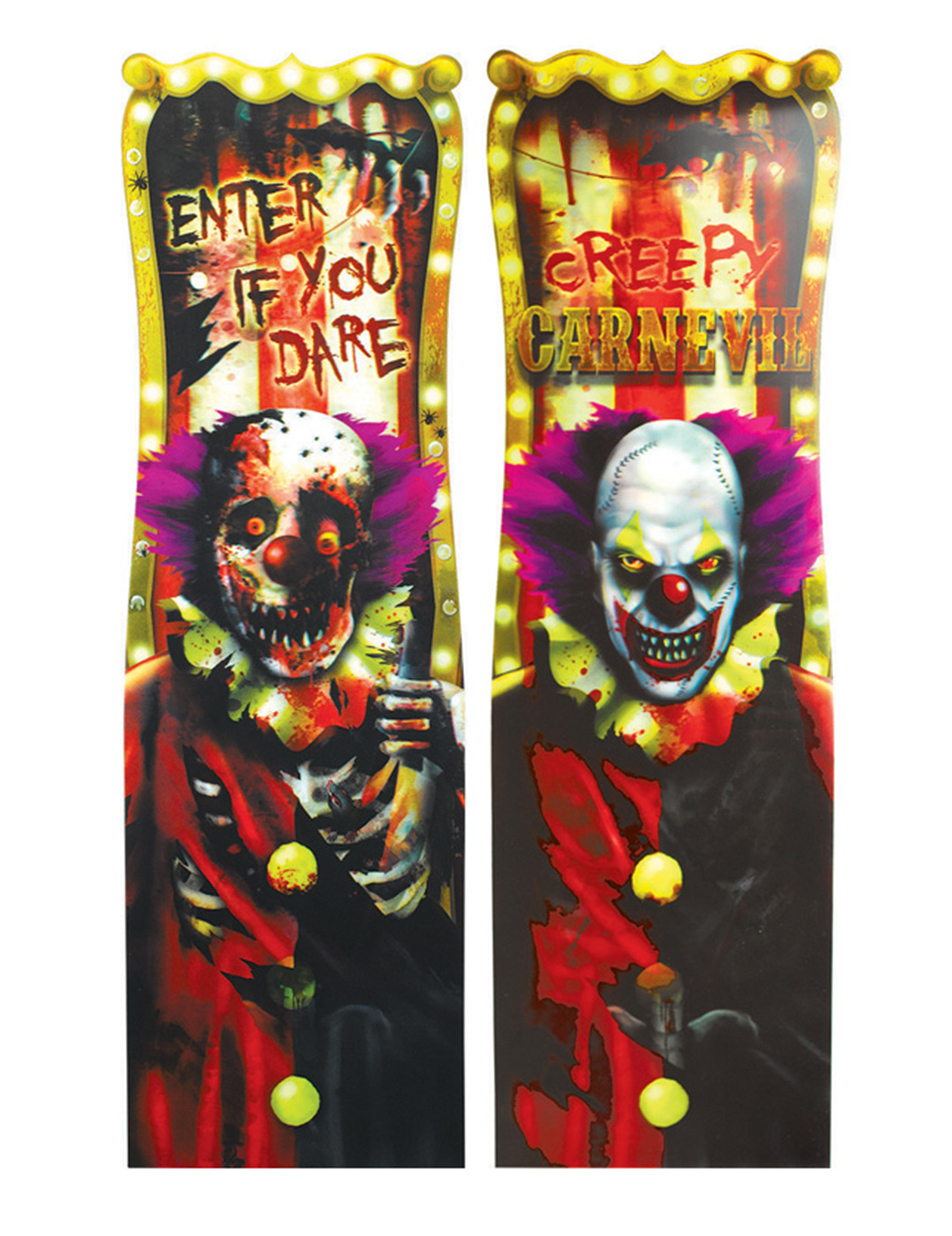 1 Panneau lenticulaire Creepy clown 94 x 30 cm