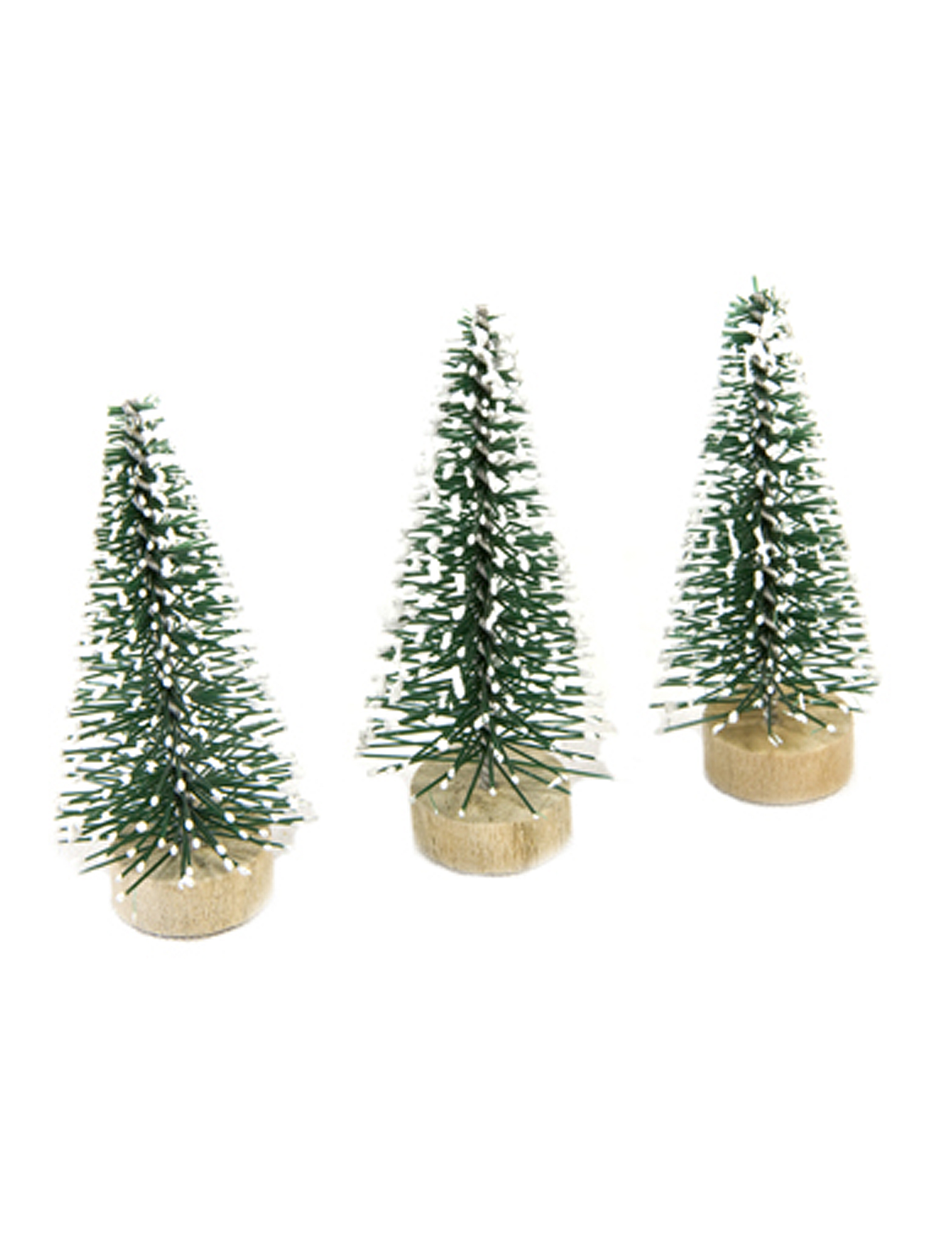 3 Petits sapins artificiels verts 5 cm