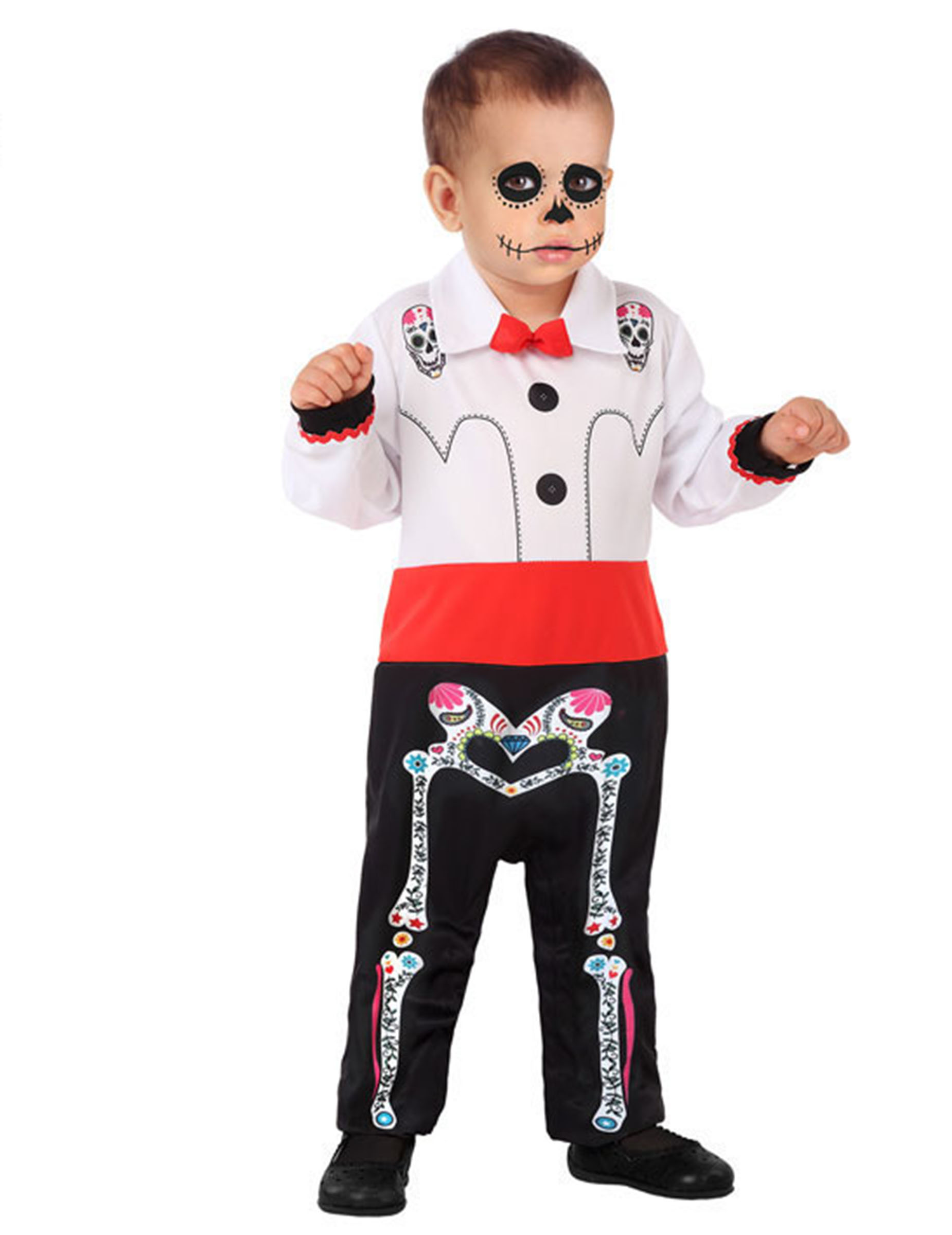 Déguisement squelette Dia de los muertos bébé
