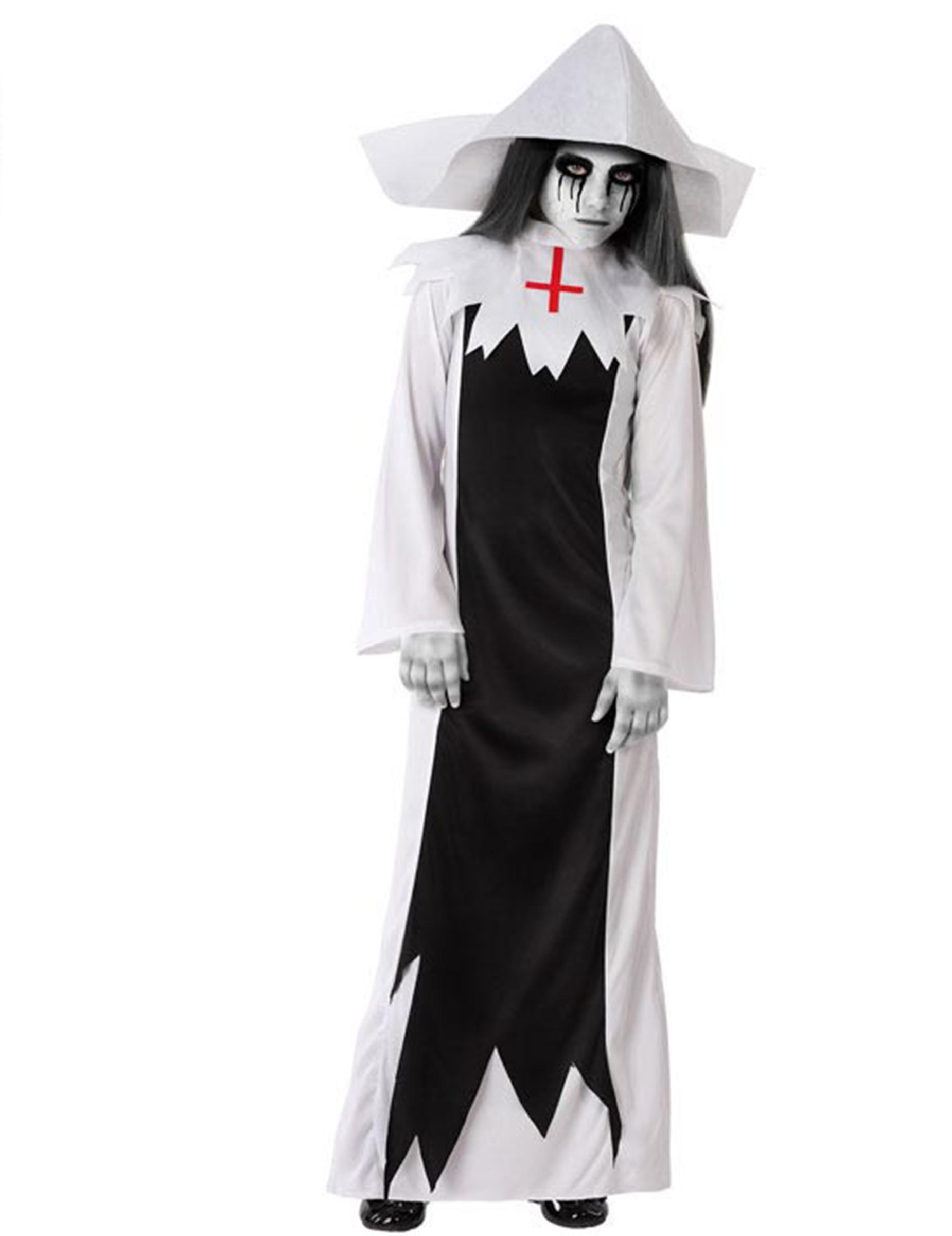 Déguisement religieuse zombie fille