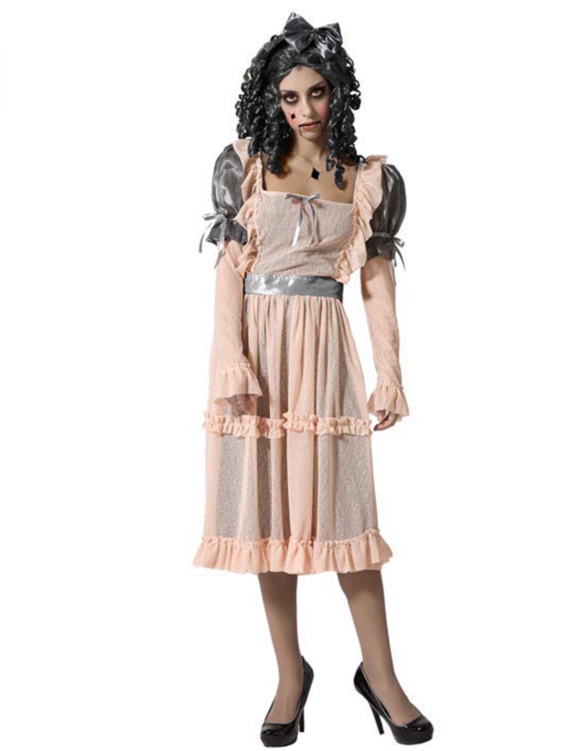 Déguisement poupée en porcelaine pastel femme