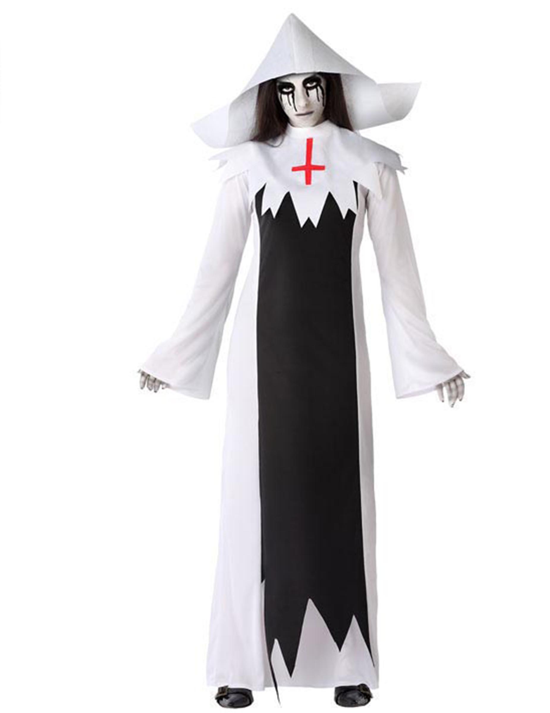 Déguisement religieuse zombie femme
