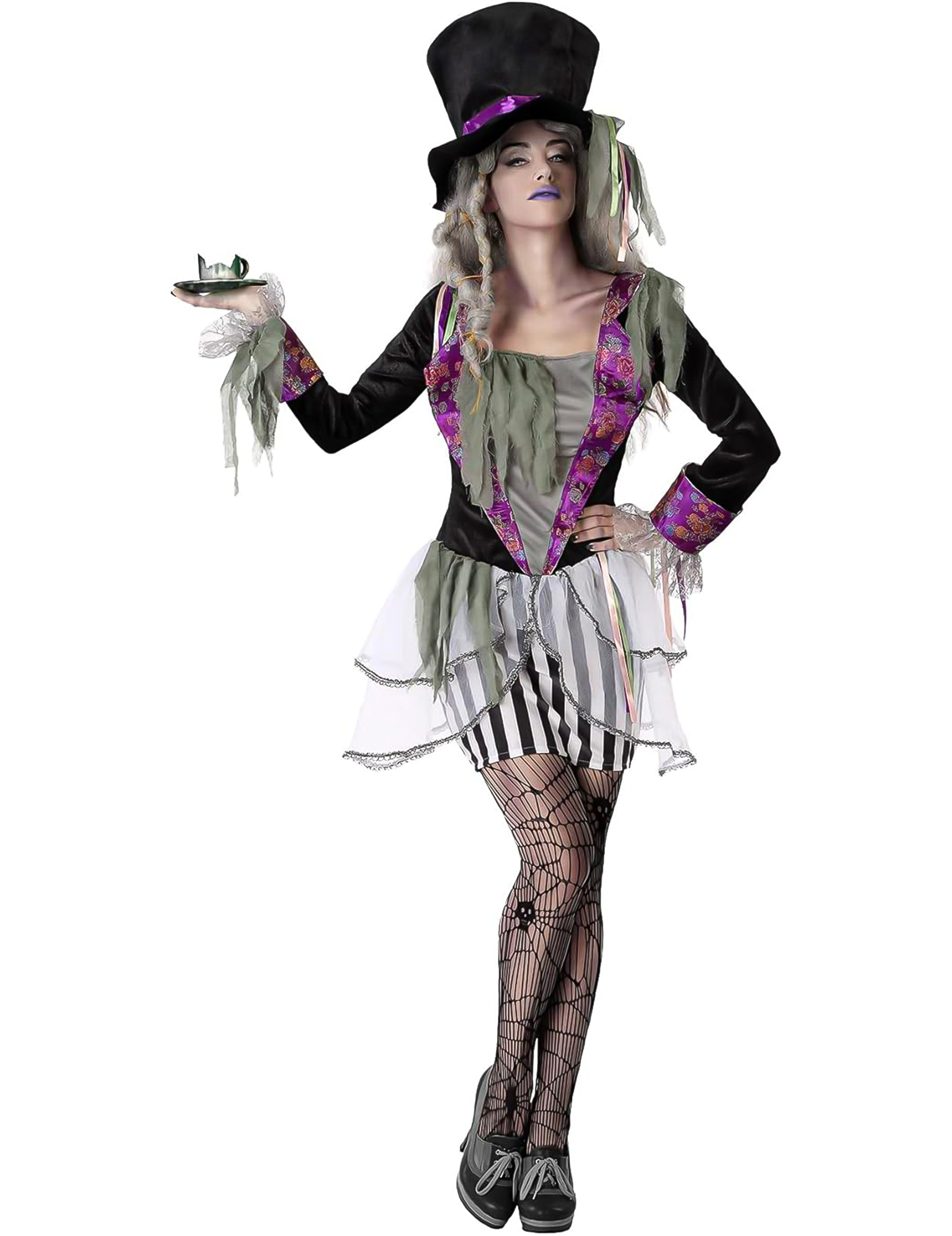Déguisement chapelier sombre femme