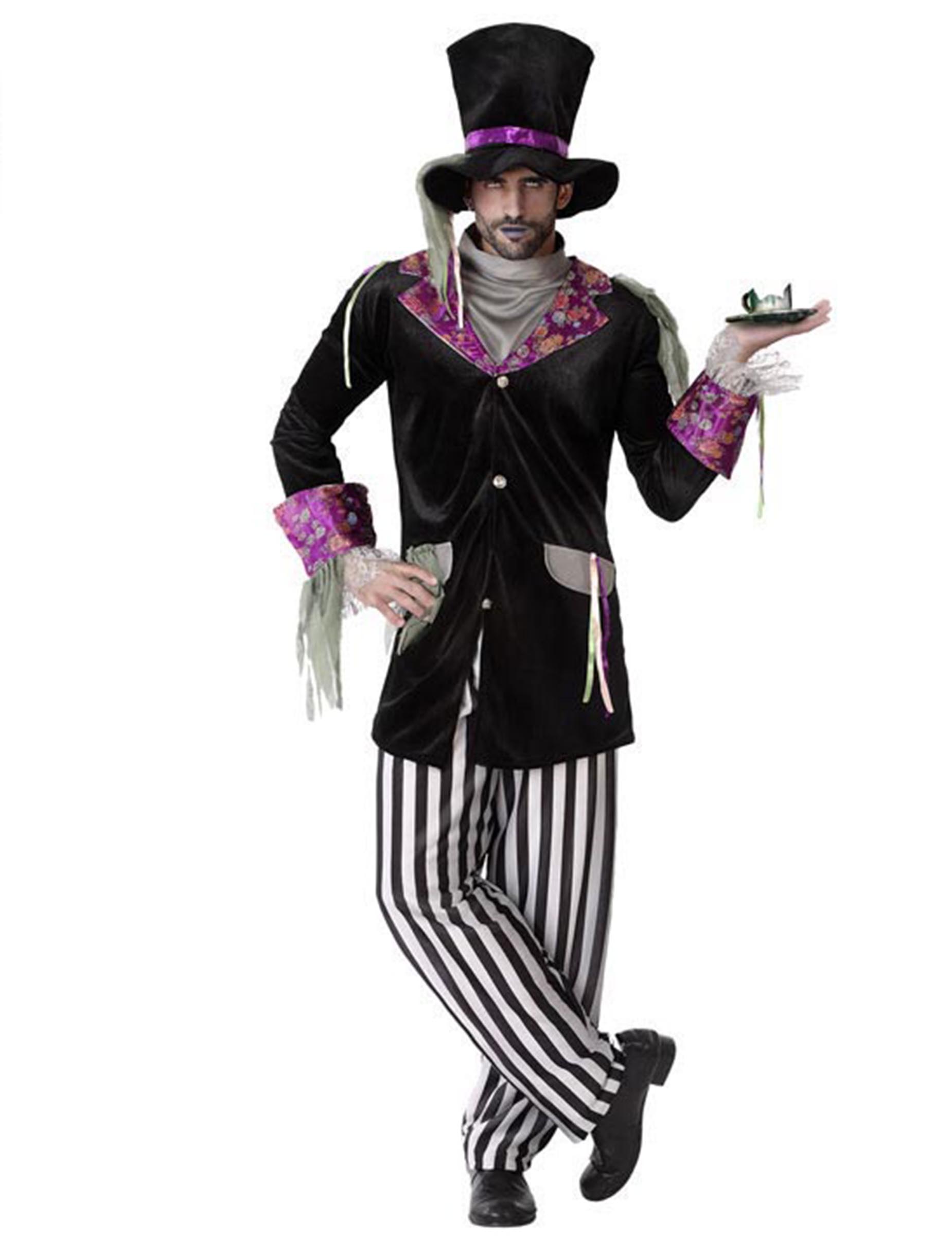 Déguisement chapelier sombre homme