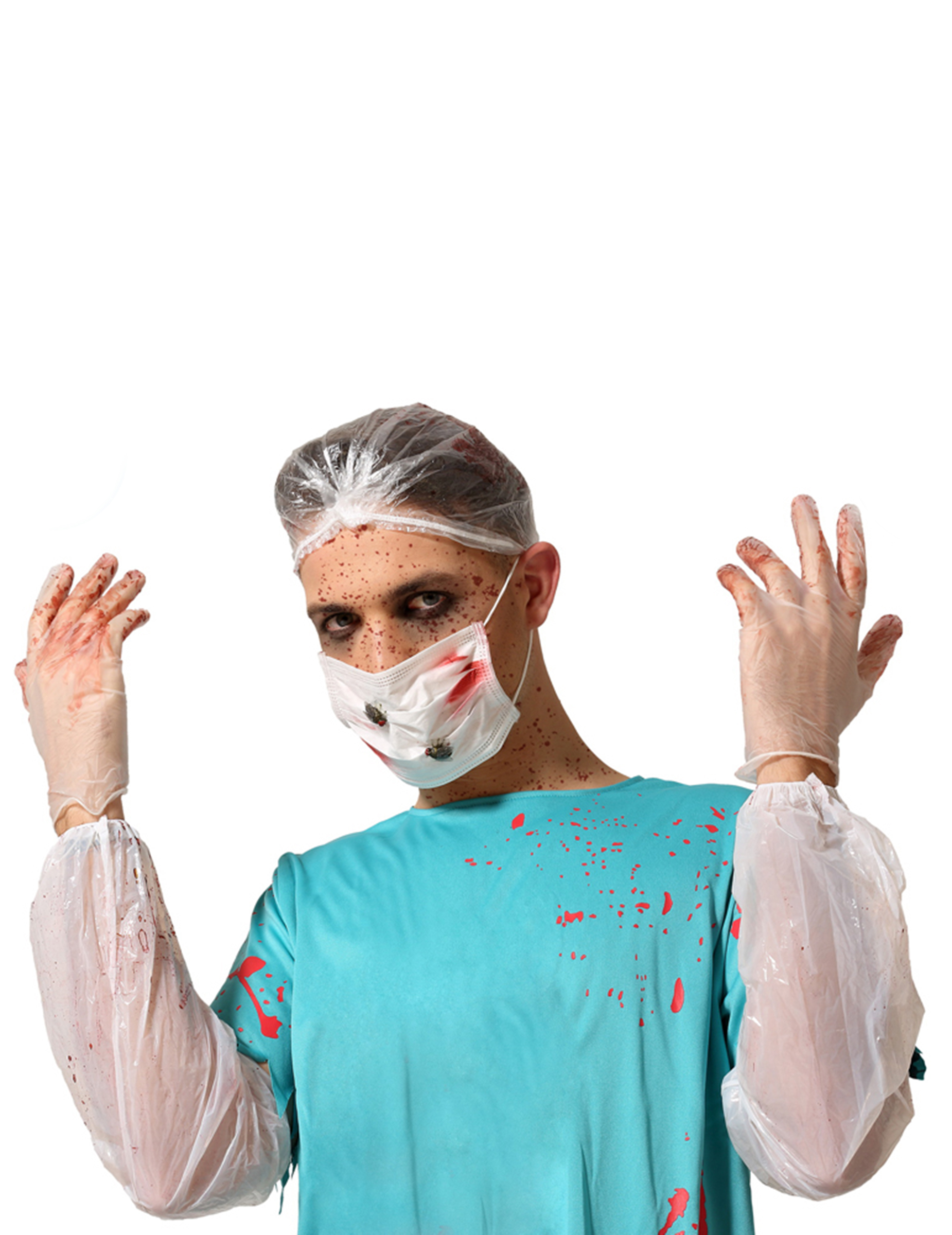 Kit 6 pièces docteur sanglant adulte