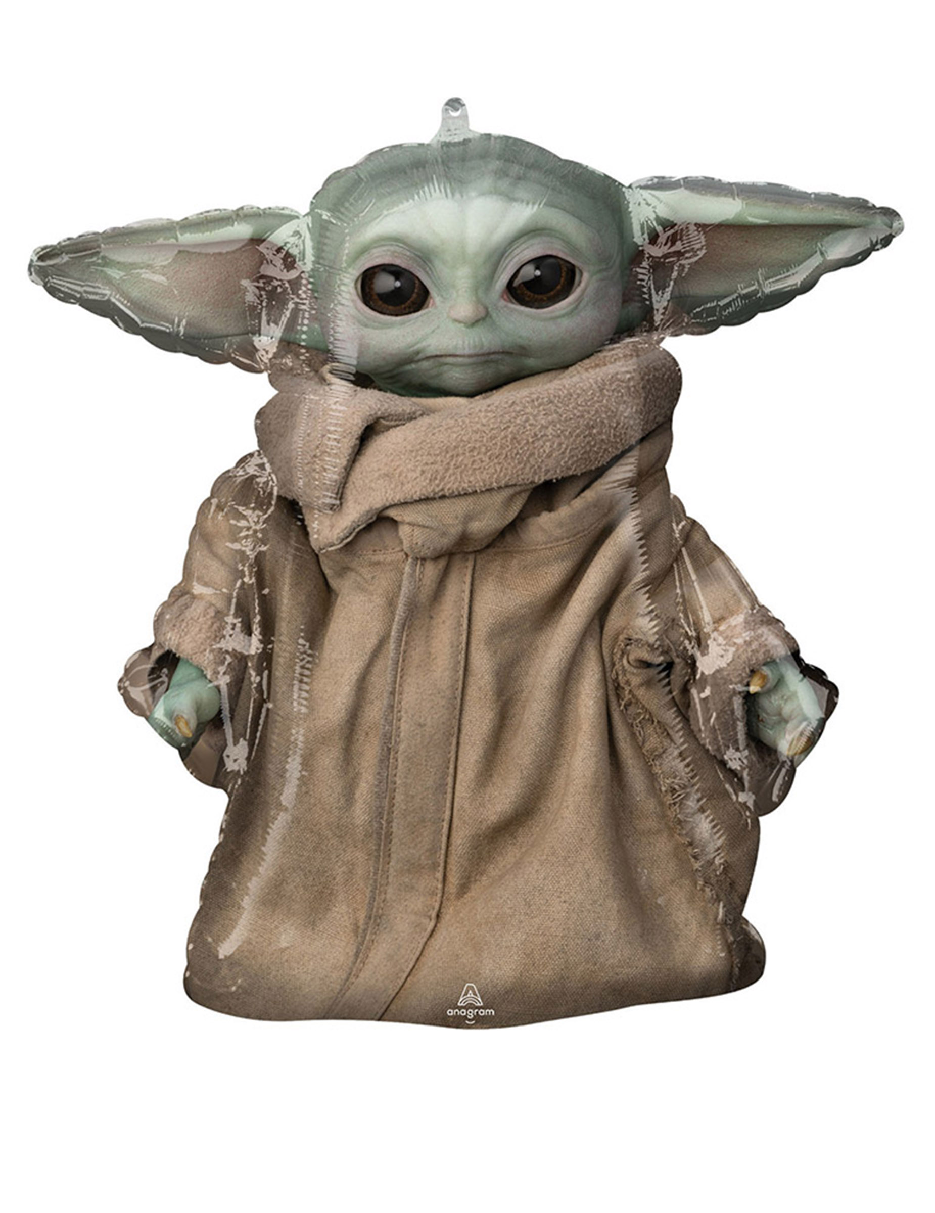 Ballon aluminium bébé Yoda The mandalorian 58 x 63 cm