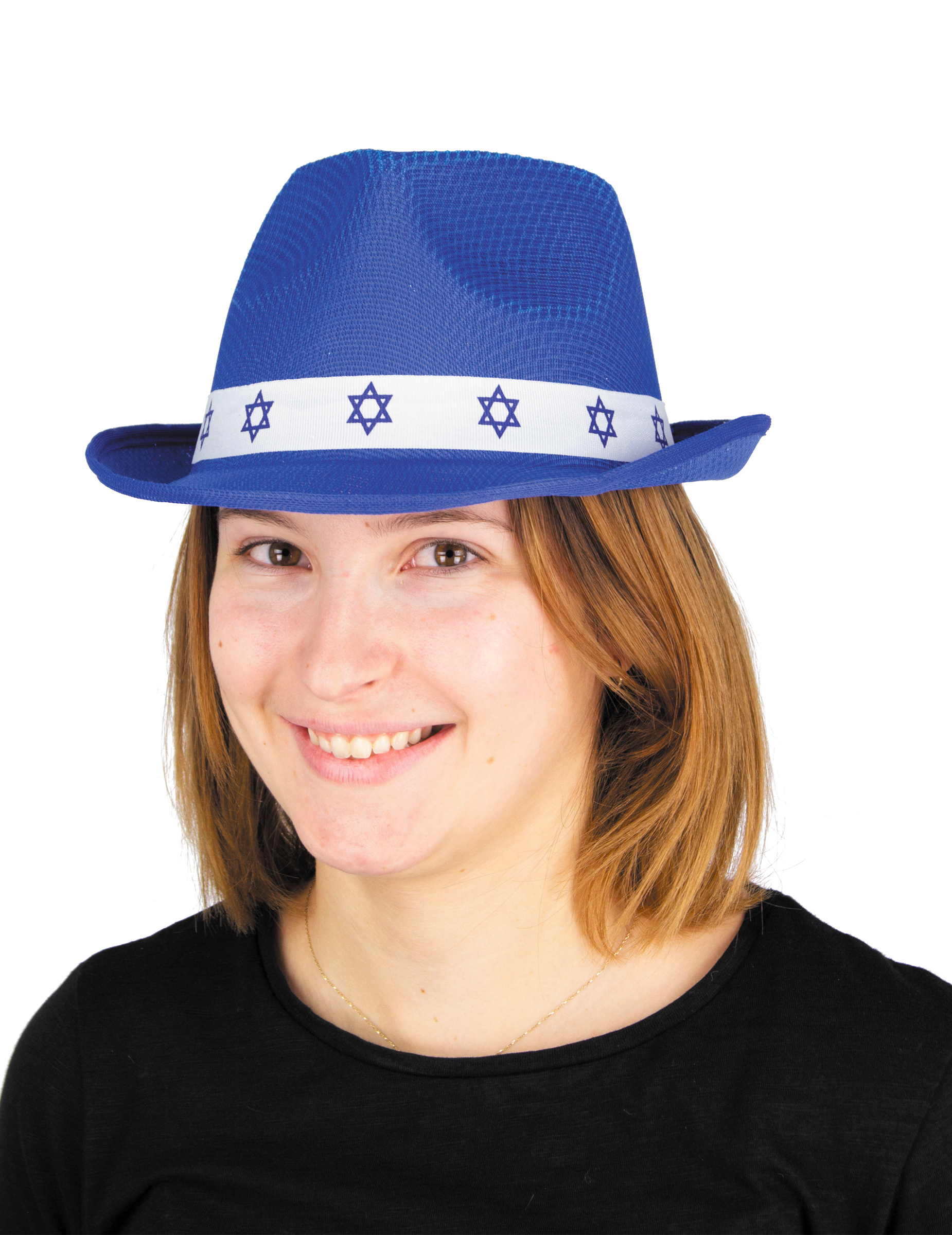 Chapeau Bar Mitzvah bleu adulte