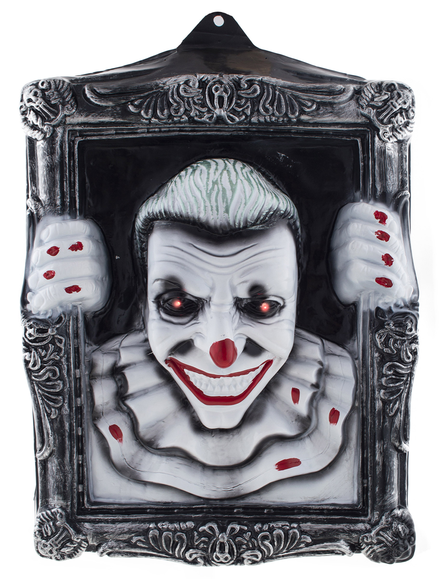 Cadre lumineux clown effrayant 40 x 50 cm