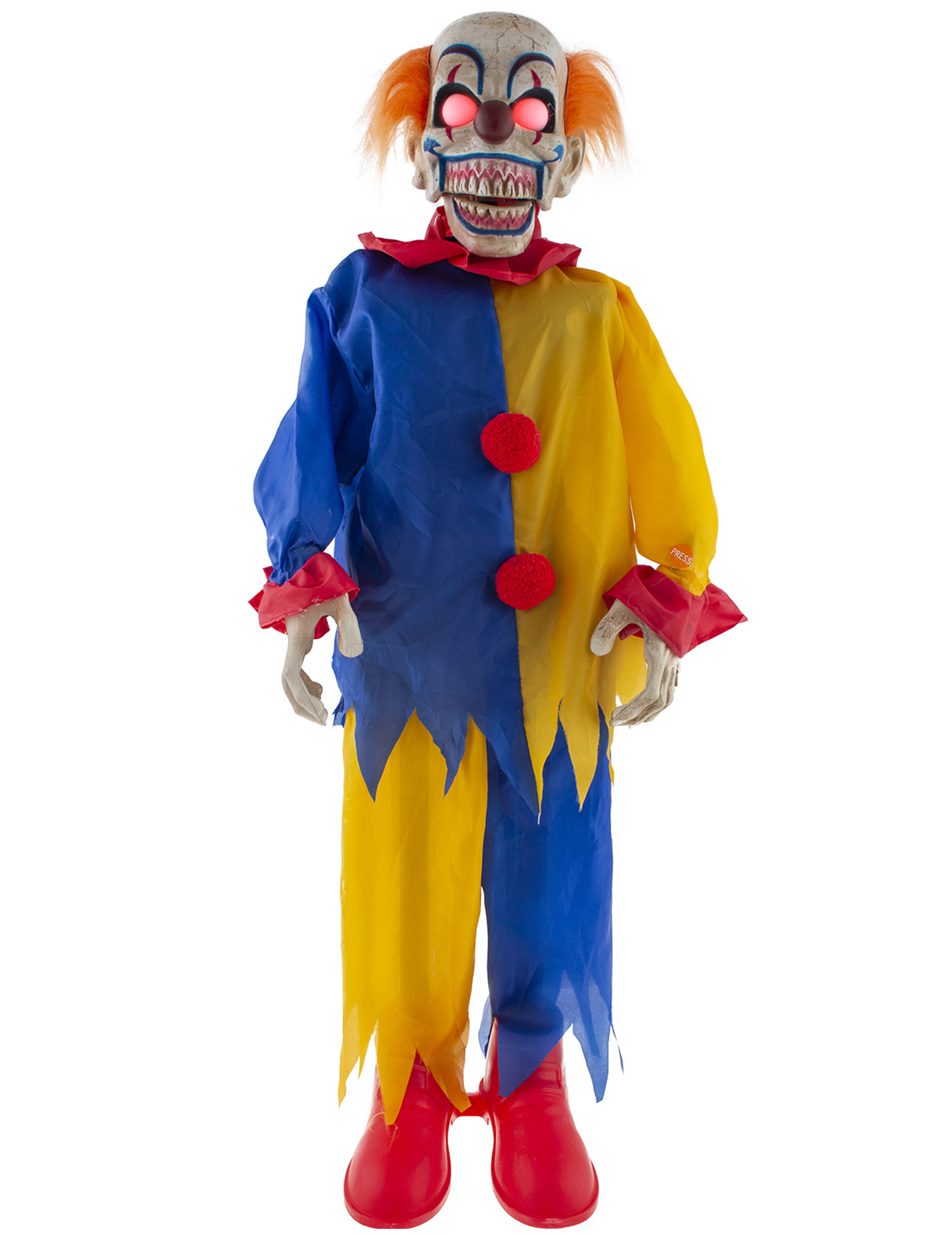 Décoration animée, sonore et lumineuse clown 90 cm