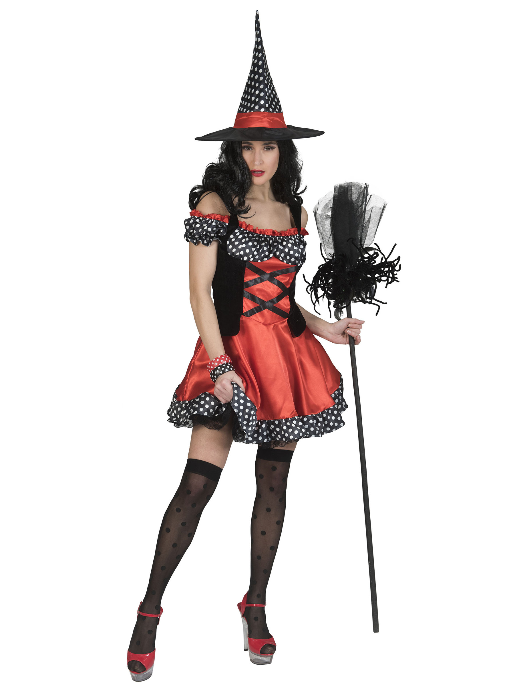 Déguisement sorcière polka femme