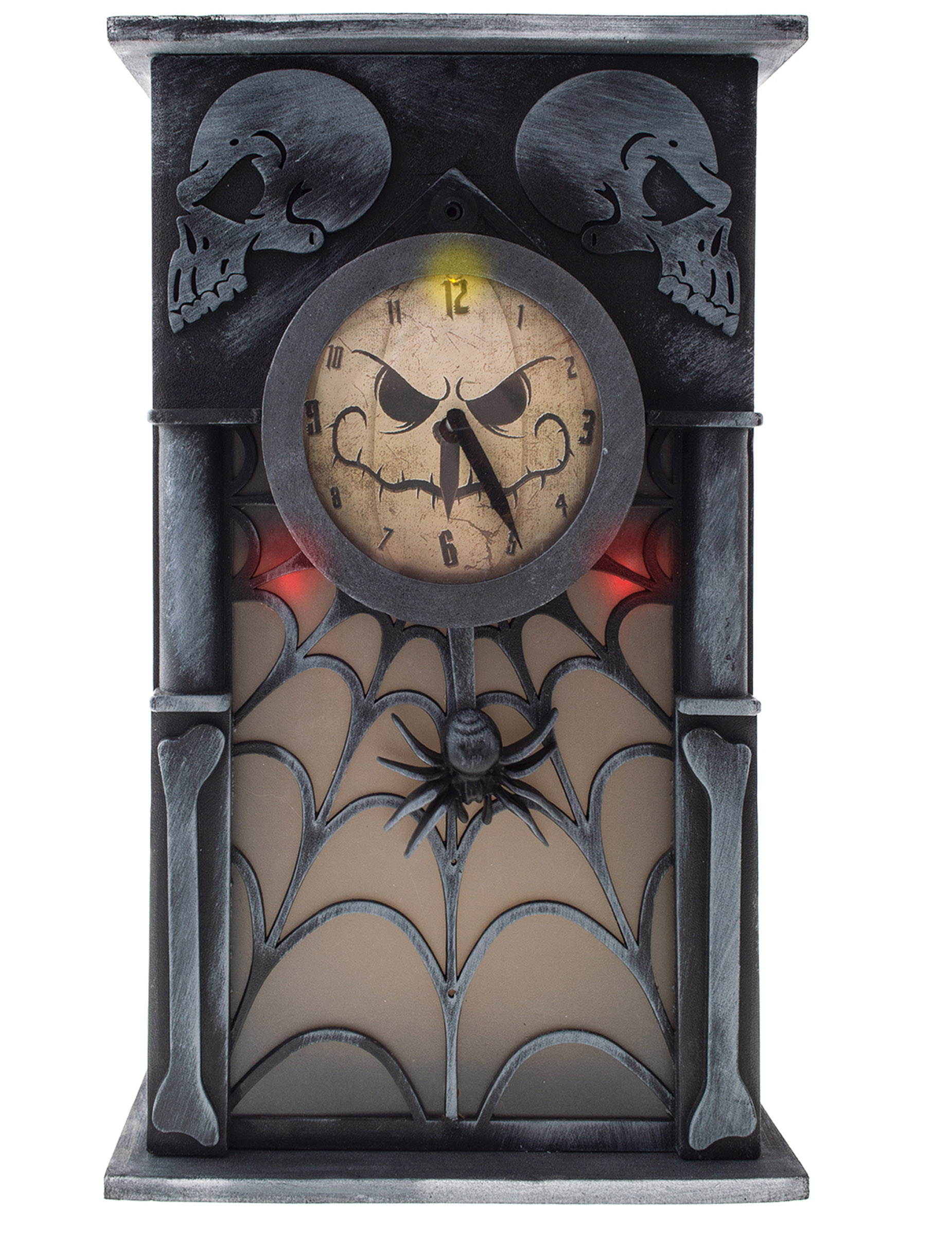 Horloge hantée lumineuse et sonore 34 x 20 cm