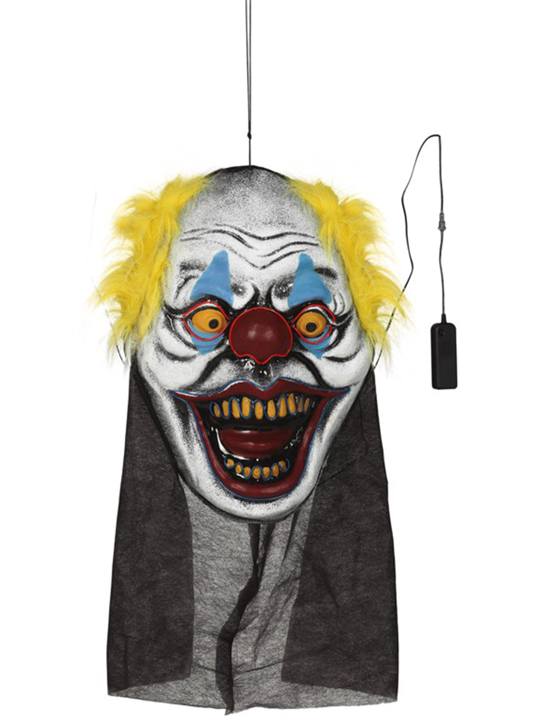 Décoration géante tête de clown 95 x 35 cm