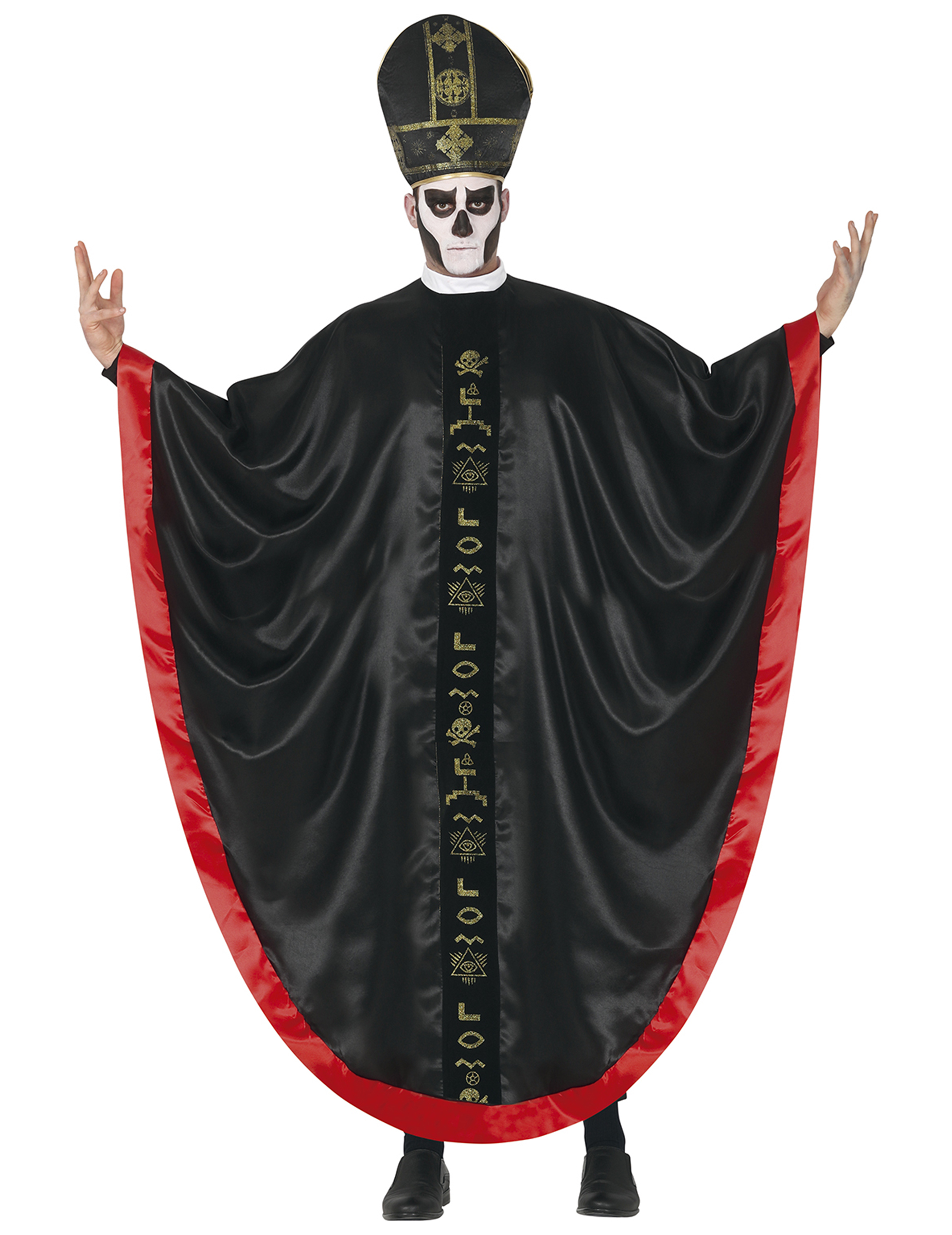 Déguisement cardinal satanique adulte