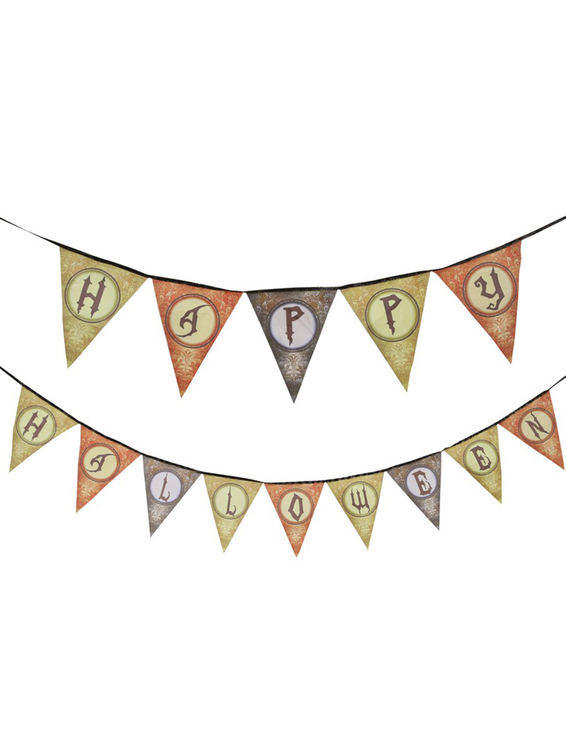 Guirlande fanions Happy Halloween 120 cm