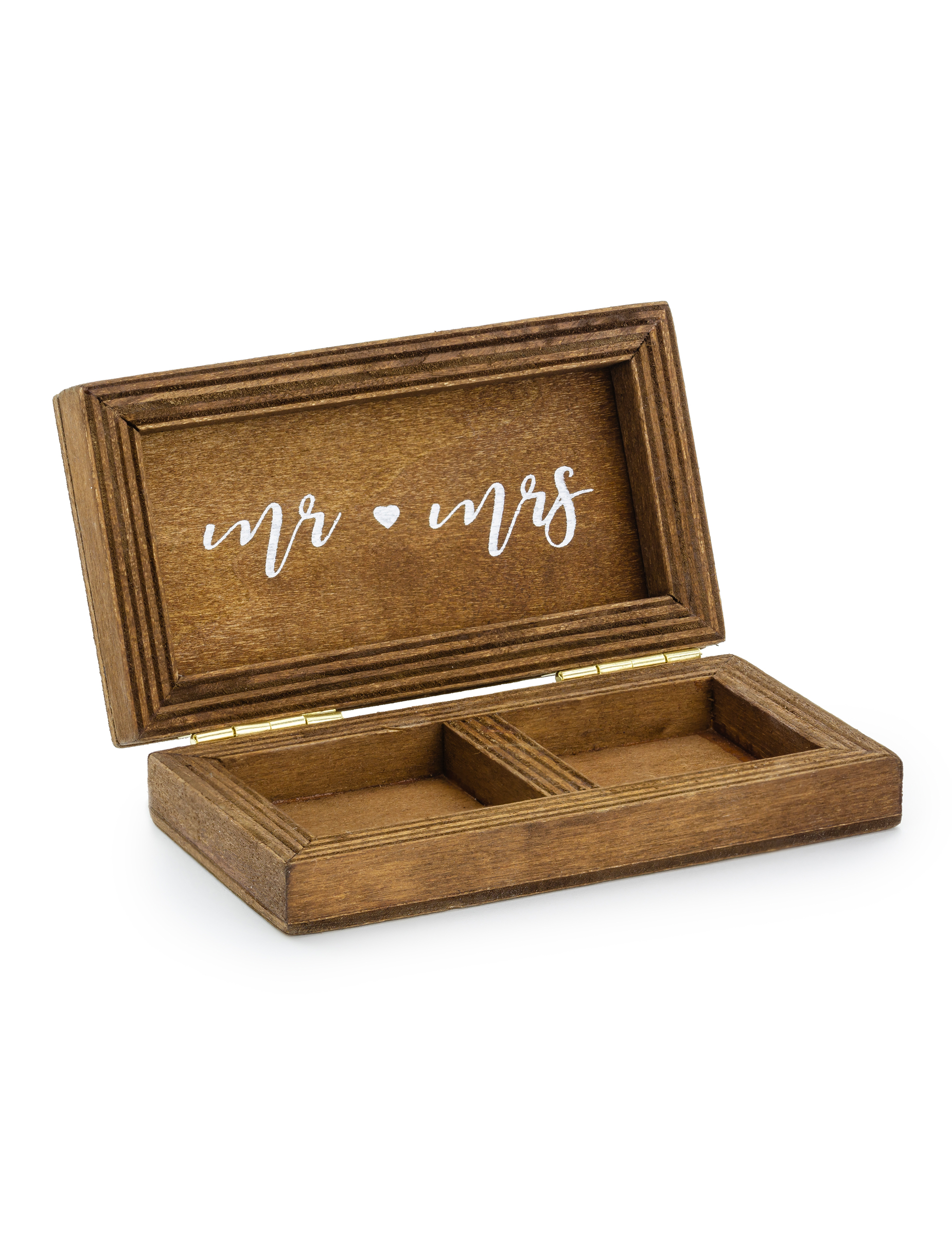 Boite à alliances en bois mariage 10 x 5,5 cm
