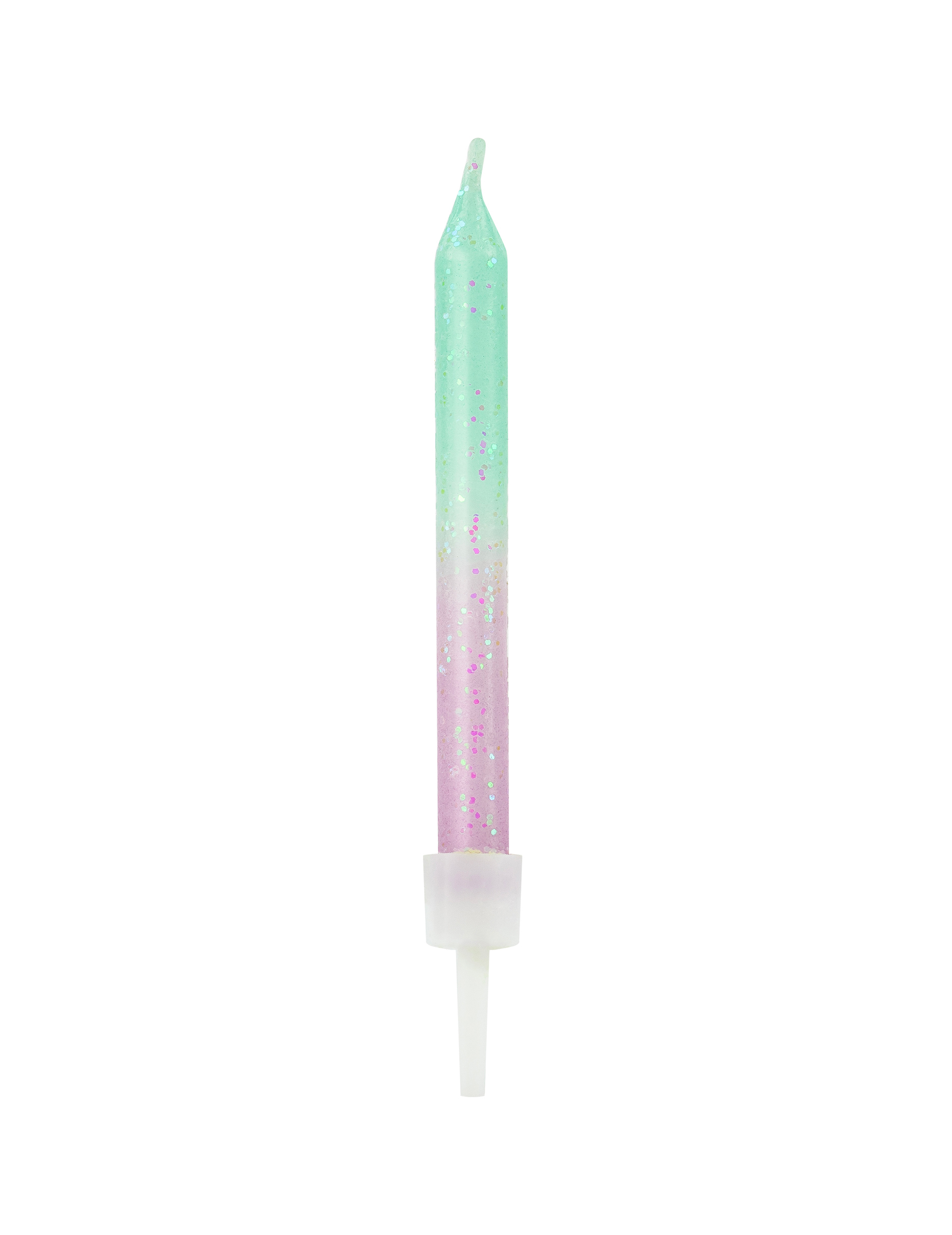 20 Bougies d'anniversaire iridescentes 6 cm
