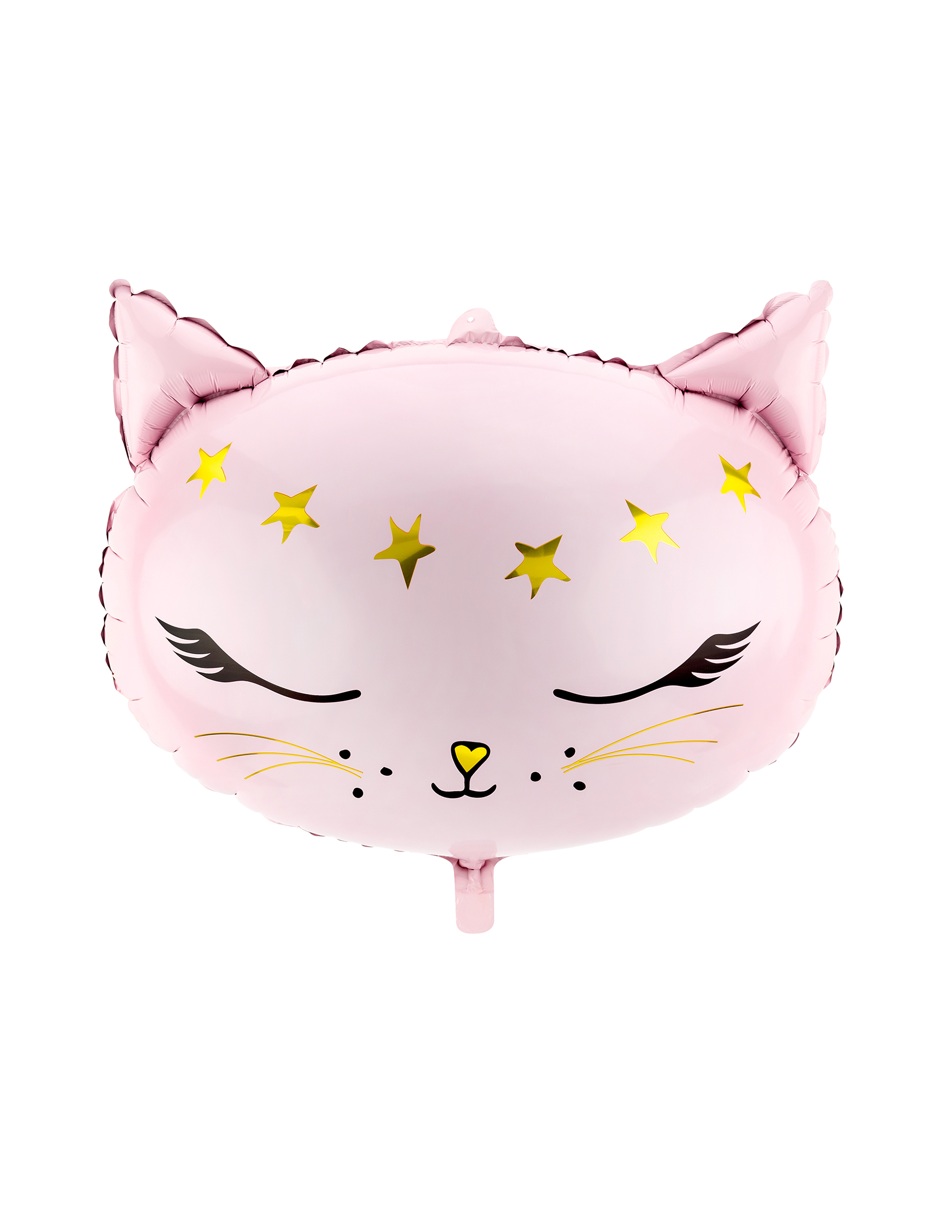 Ballon en aluminium chat rose 48 x 36 cm