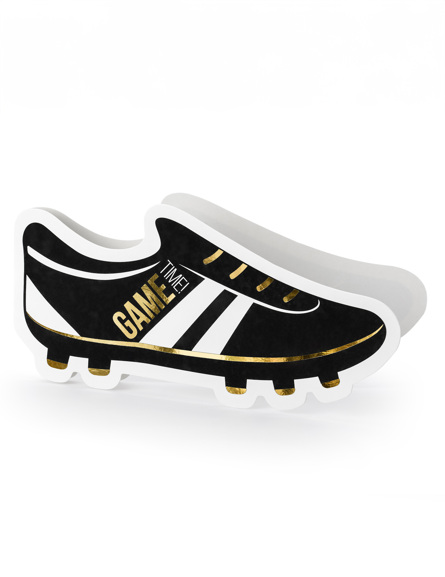 6 Cartes d'invitation chaussures de foot 19,5 x 9 cm