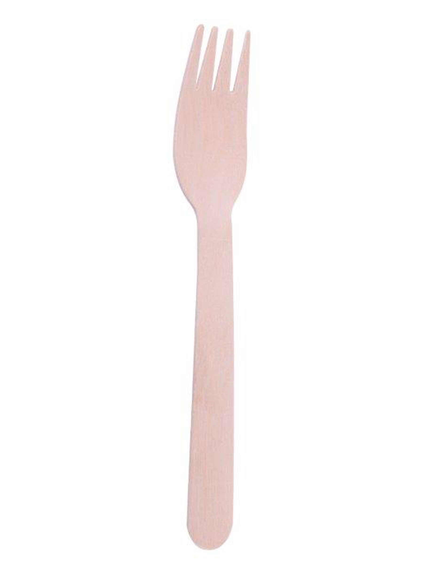 50 Fourchettes en bois 16 cm