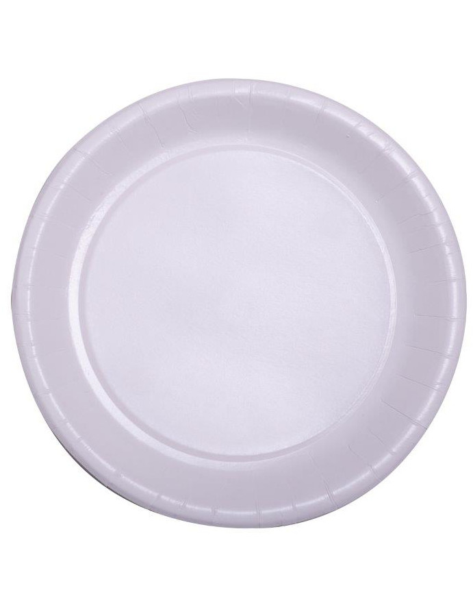 50 Assiettes en carton blanc 22 cm