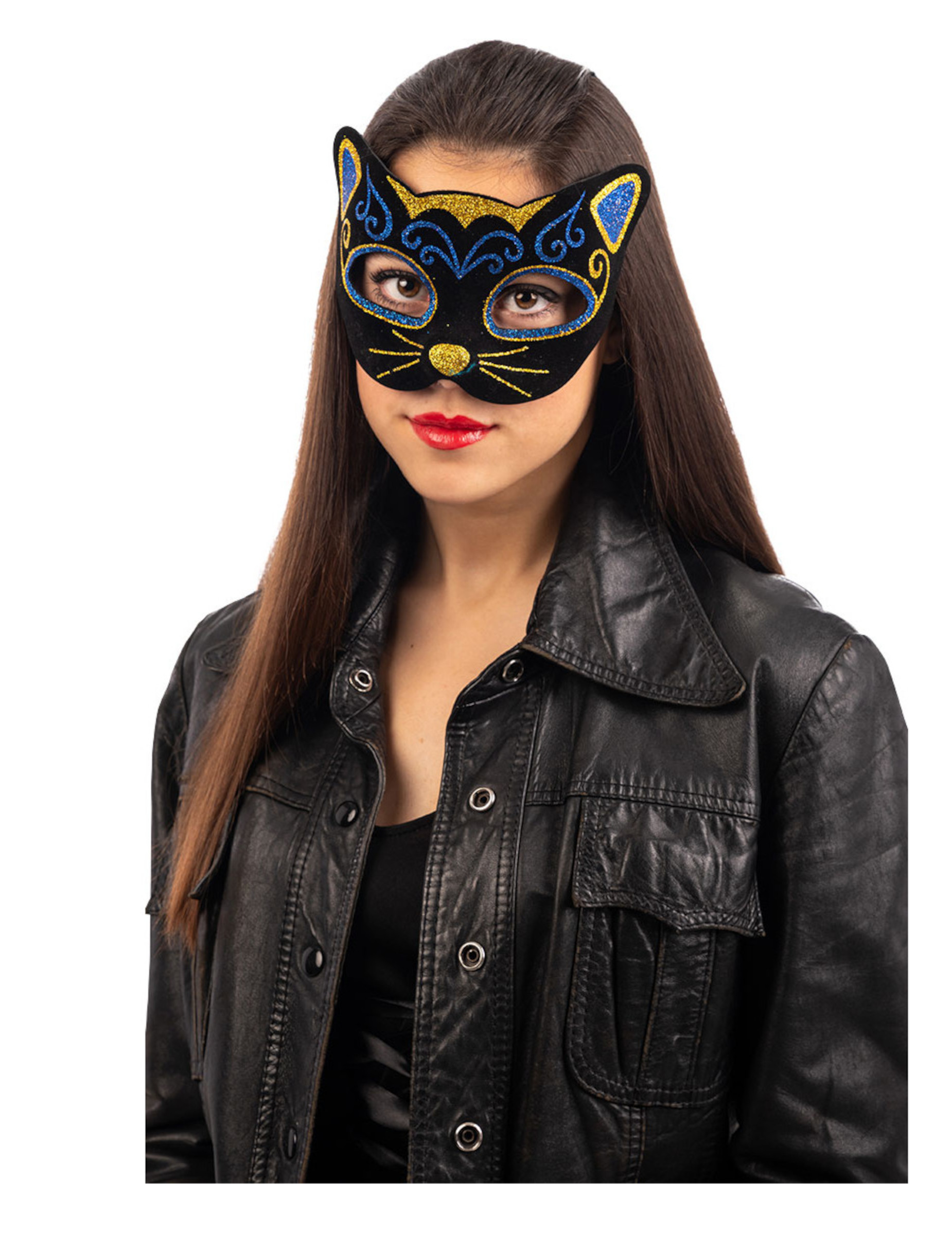 Masque chat coloré adulte