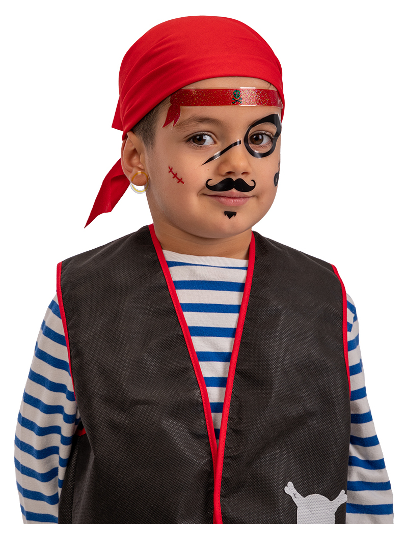Tatouages adhésifs pirate enfant