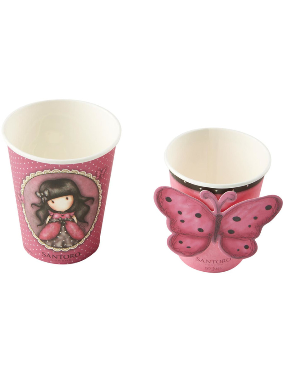 8 Gobelets en carton Ladybird Santoro 250 ml