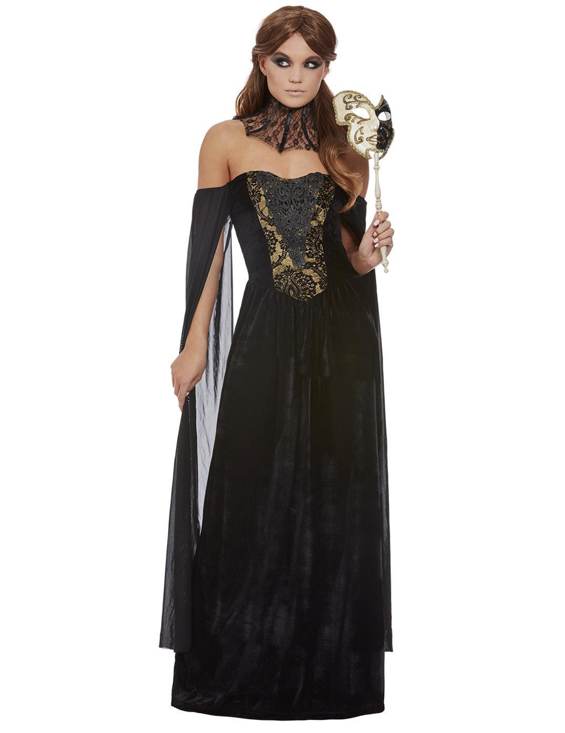 Déguisement luxe comtesse noire femme