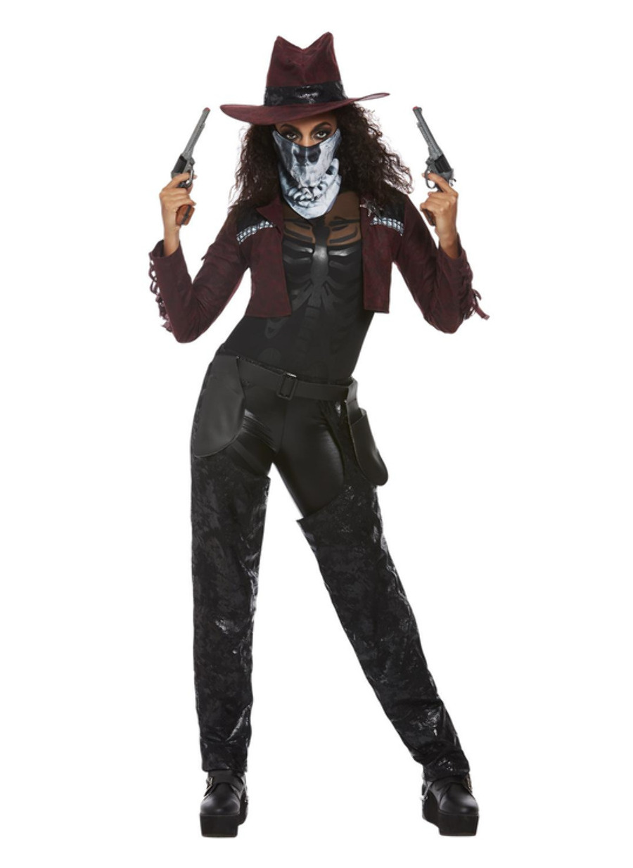 Déguisement cowgirl mystérieuse femme