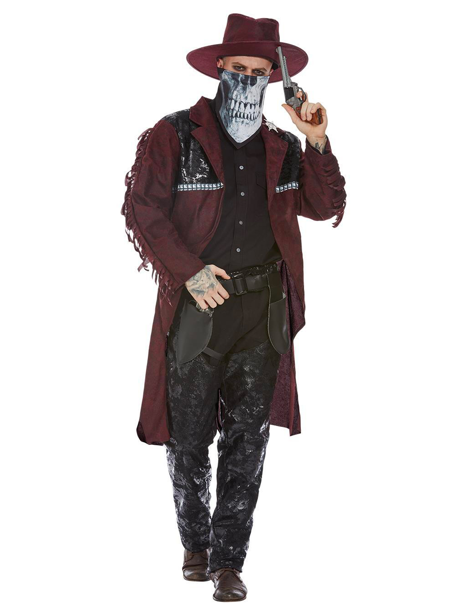 Déguisement cowboy mystérieux homme